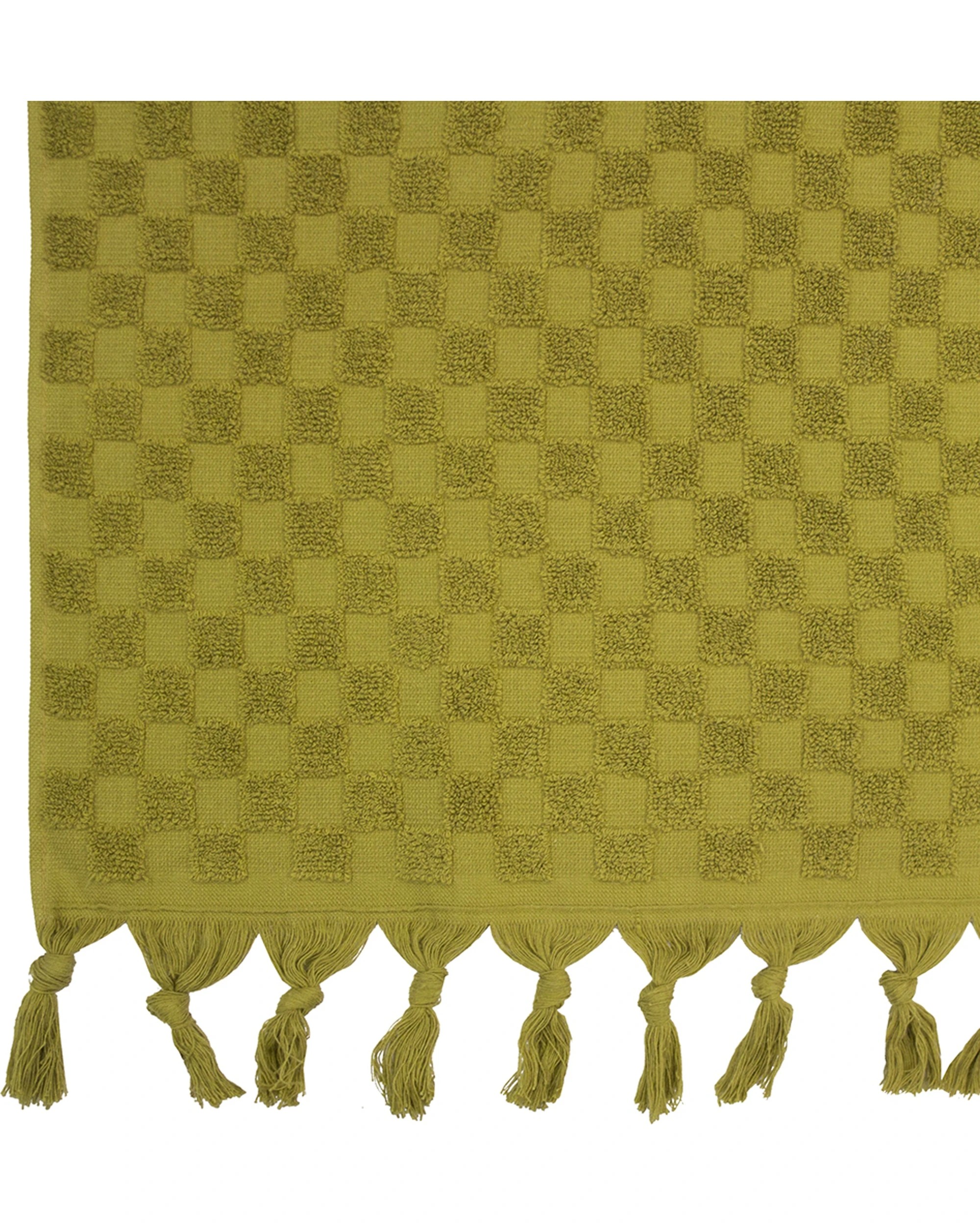 2 BAMBURY Paloma Beach Towel Pickle Lightweight Soft Absorbent Fring - Green, 2 of 4