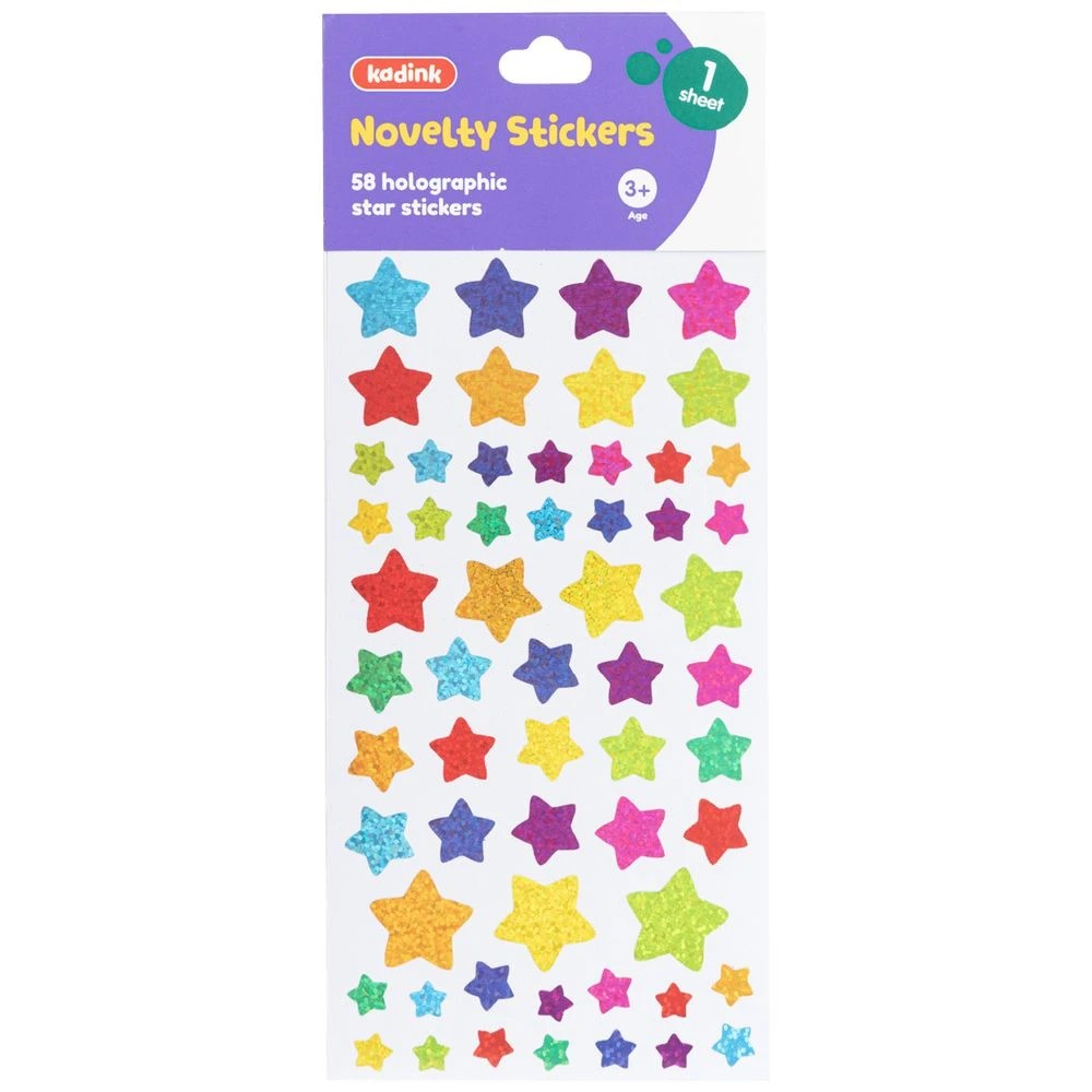 1 Kadink Holographic Sticker Sheet Star Design, 1 of 1
