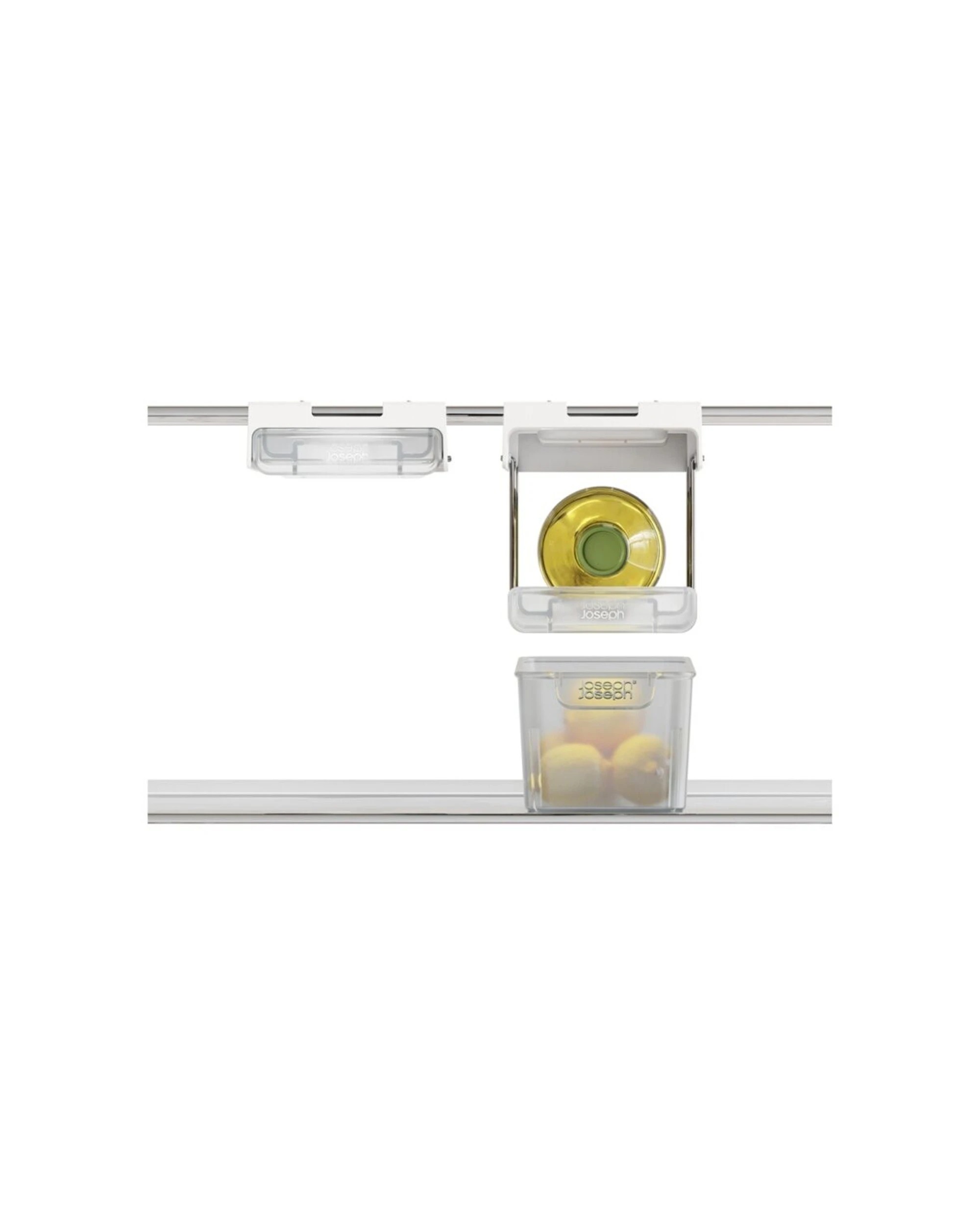 5 Joseph Joseph 2PK FridgeStore Under-Shelf Bottle Holder Fridge Organiser - White, 5 of 7