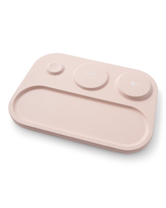 3-in-1 Wireless Charger Tray - Beige