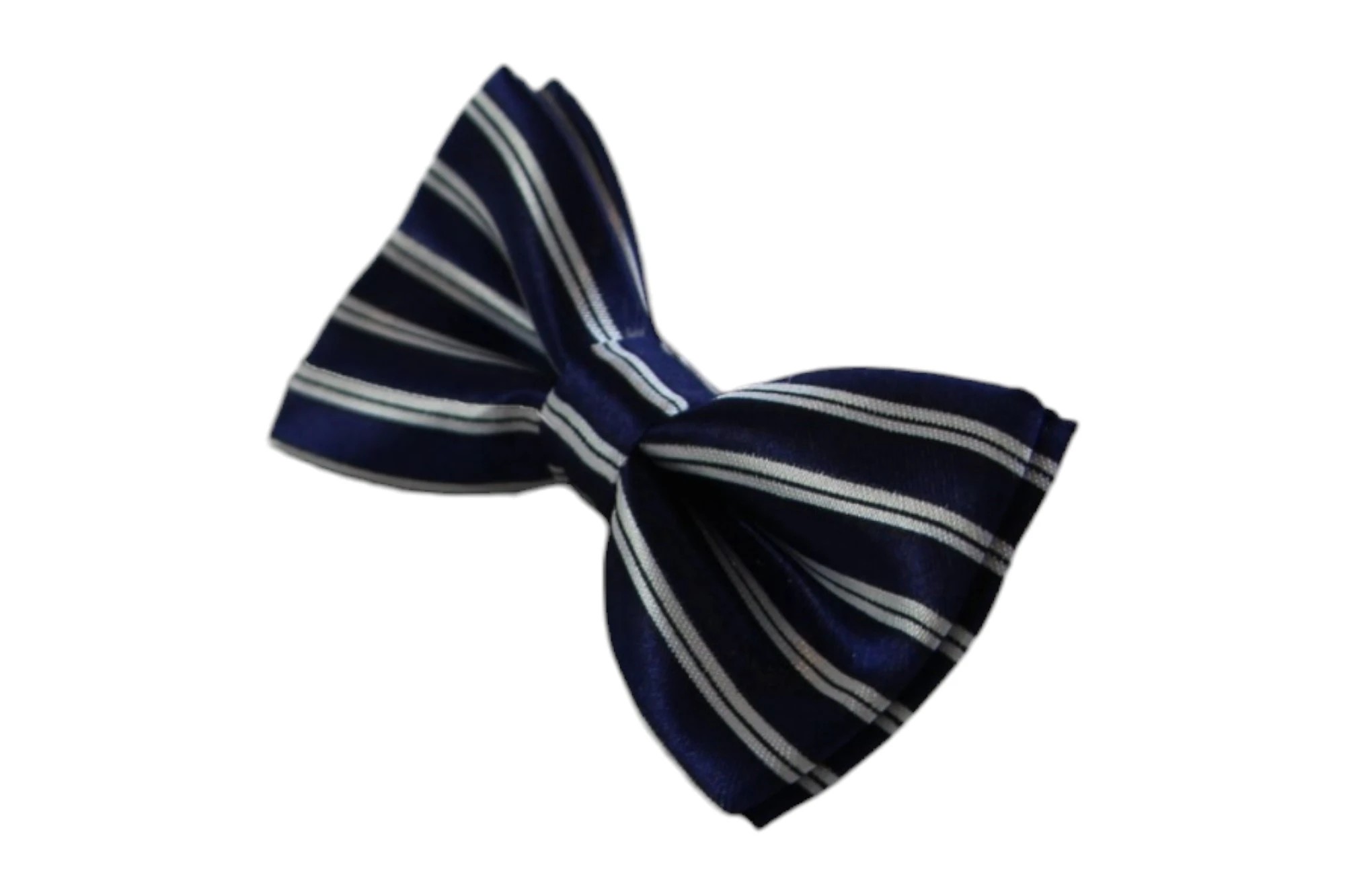 4 Zasel Boys Navy With White Stripes Patterned Bow Tie - Multi, 4 of 4