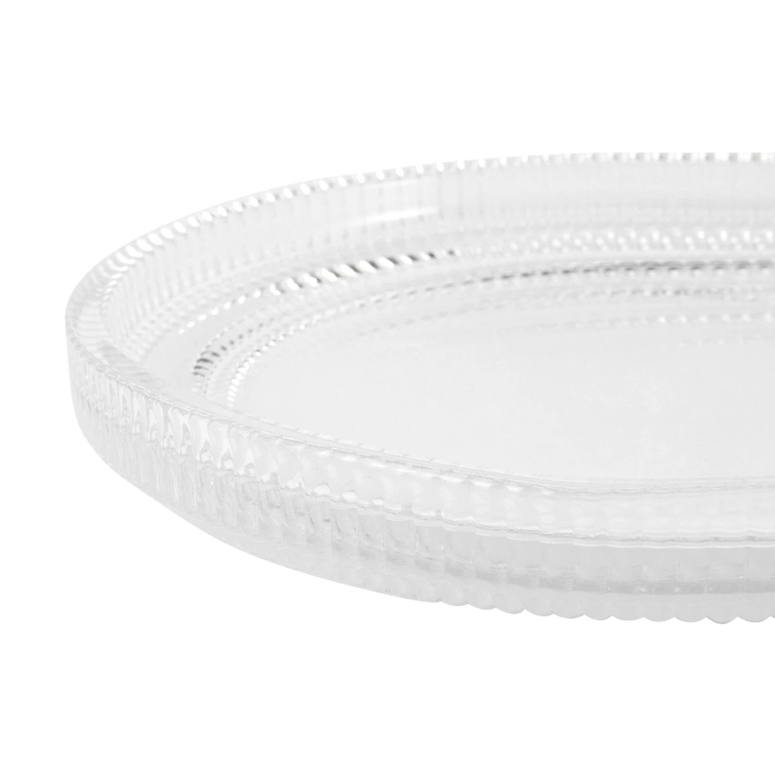 2 Clear Glass Linear Platter, 2 of 4