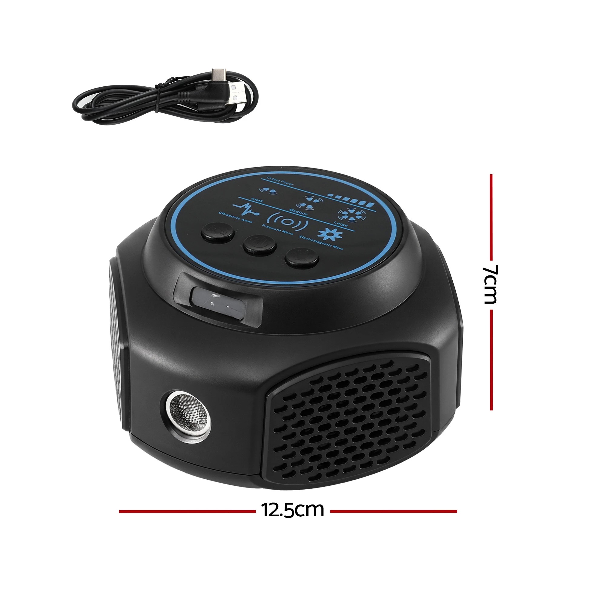 3 Gardeon Ultrasonic Rat Repeller 360 Degree 4 Modes Pest Repeller - Black, 3 of 7
