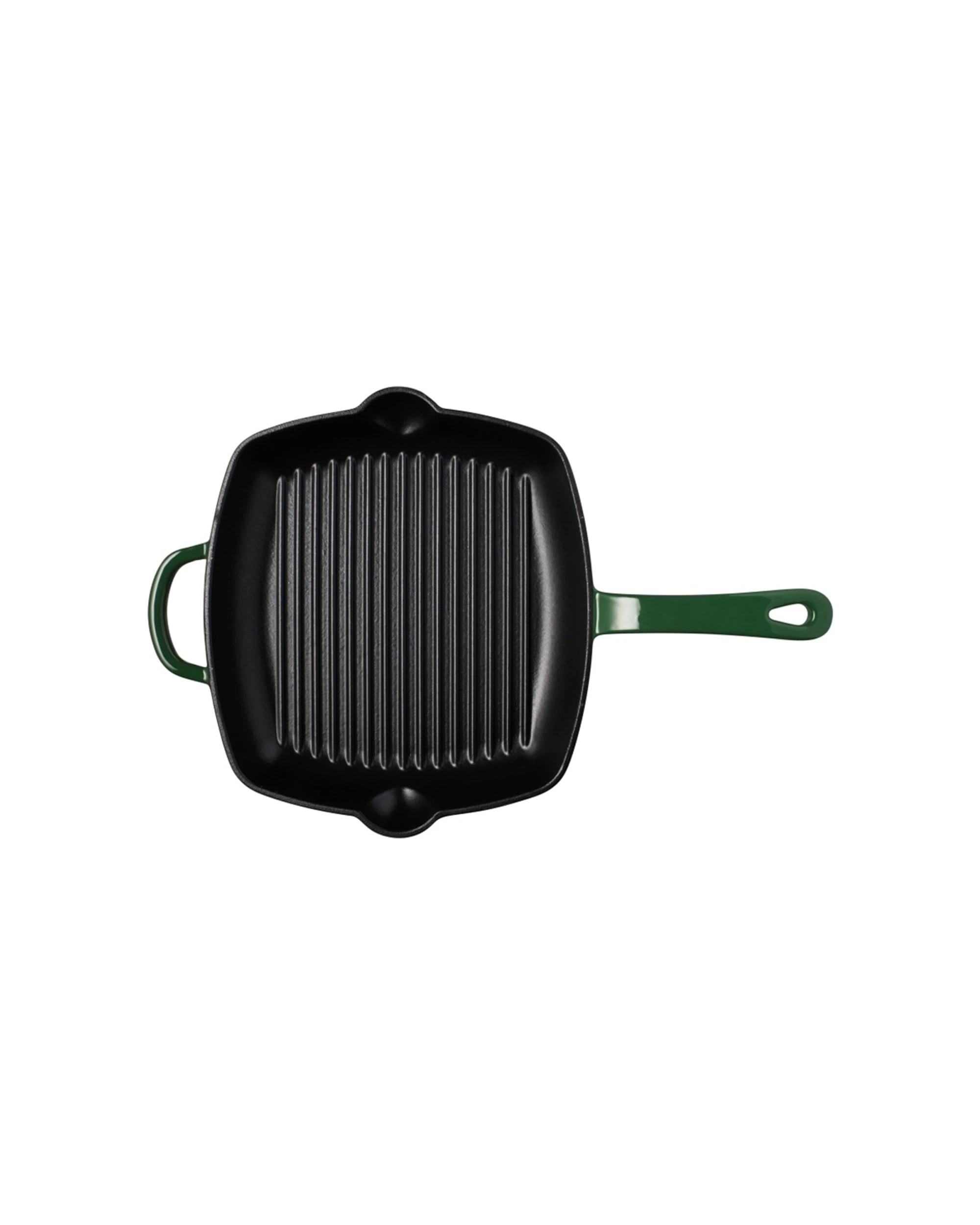 5 Maxwell & Williams Durable Cast Iron Grill Pan Raised Ridges 26cm English Racing - Green, 5 of 5