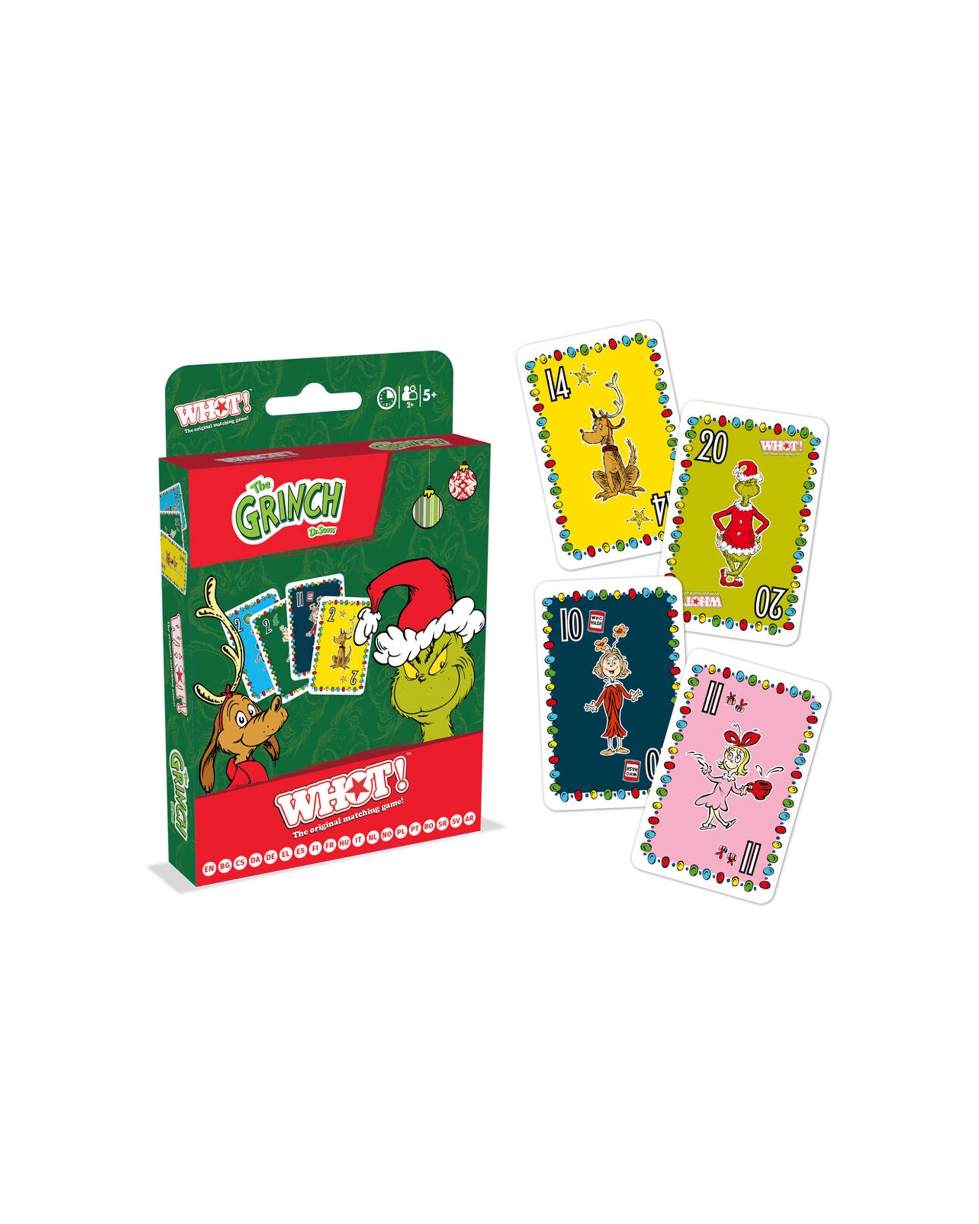 8 WHOT 2PK The Grinch Edition Family And Kids Fast Paced Card Game - Multi, 8 of 8