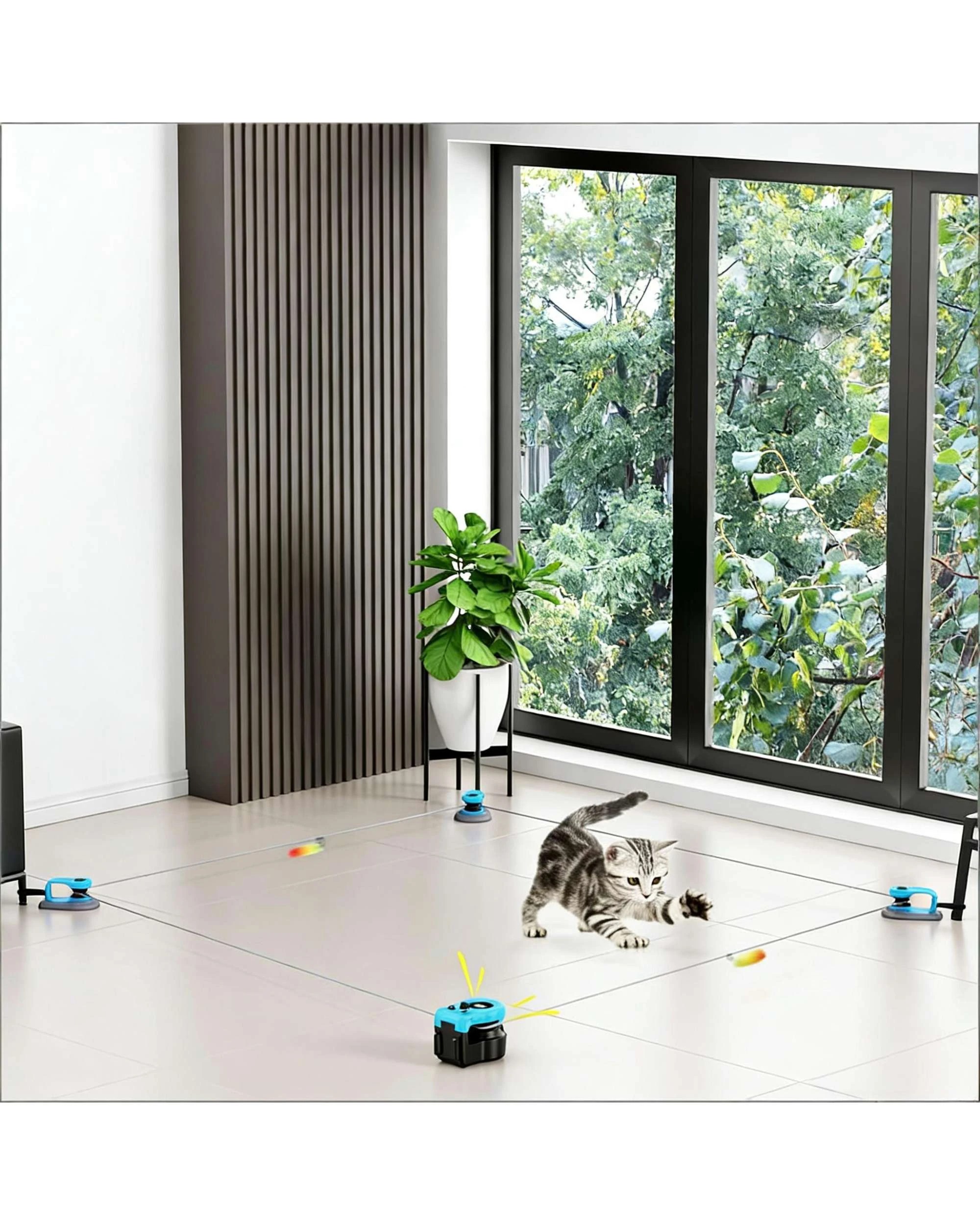 6 Advwin Cat Toy Interactive Teaser Pet Kitty Play, 6 of 7