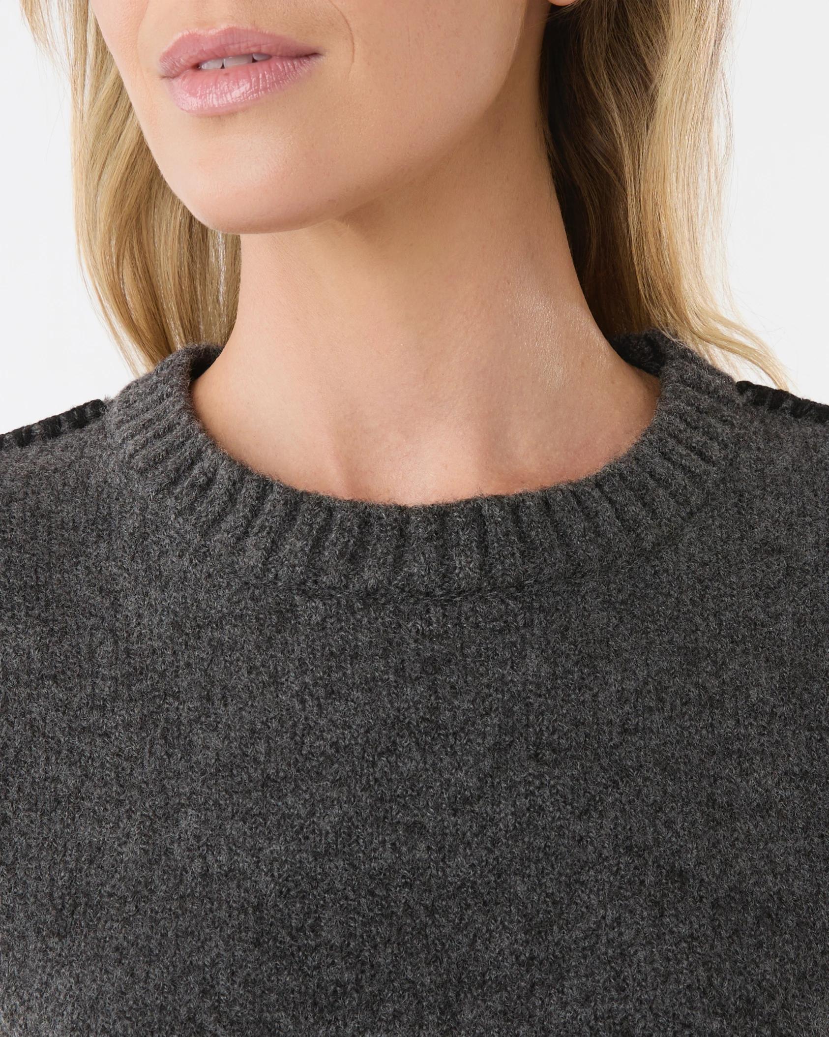 4 Blanket Stitch Jumper Gry Chmrle, 4 of 6