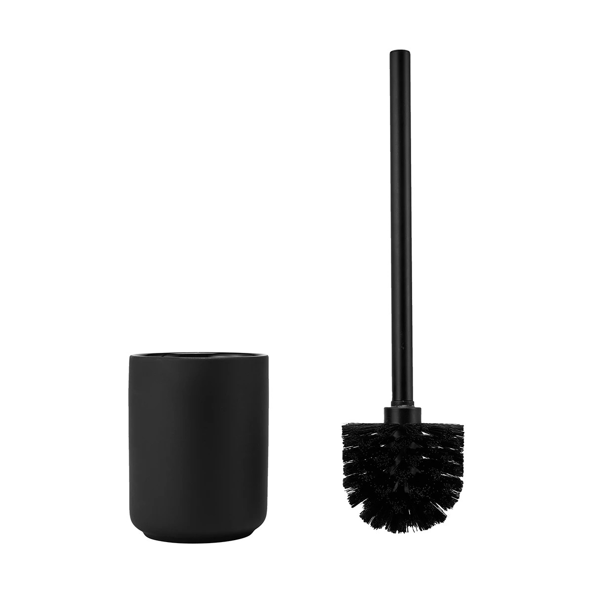 1 Soft Touch Toilet Brush Black, 1 of 9