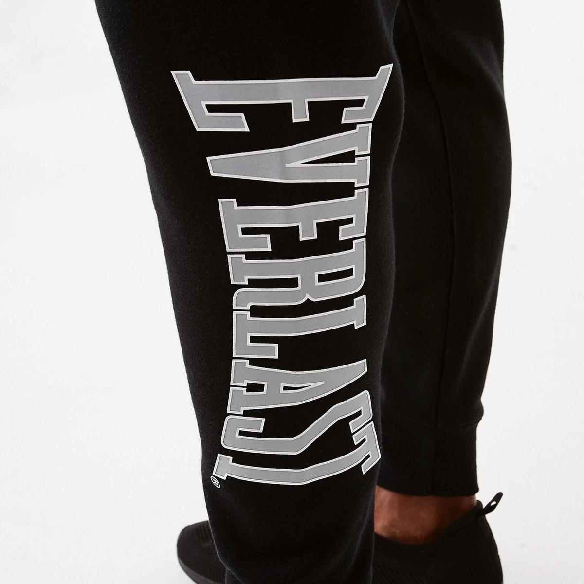 6 Everlast Mens Block Trackpants Black, 6 of 7
