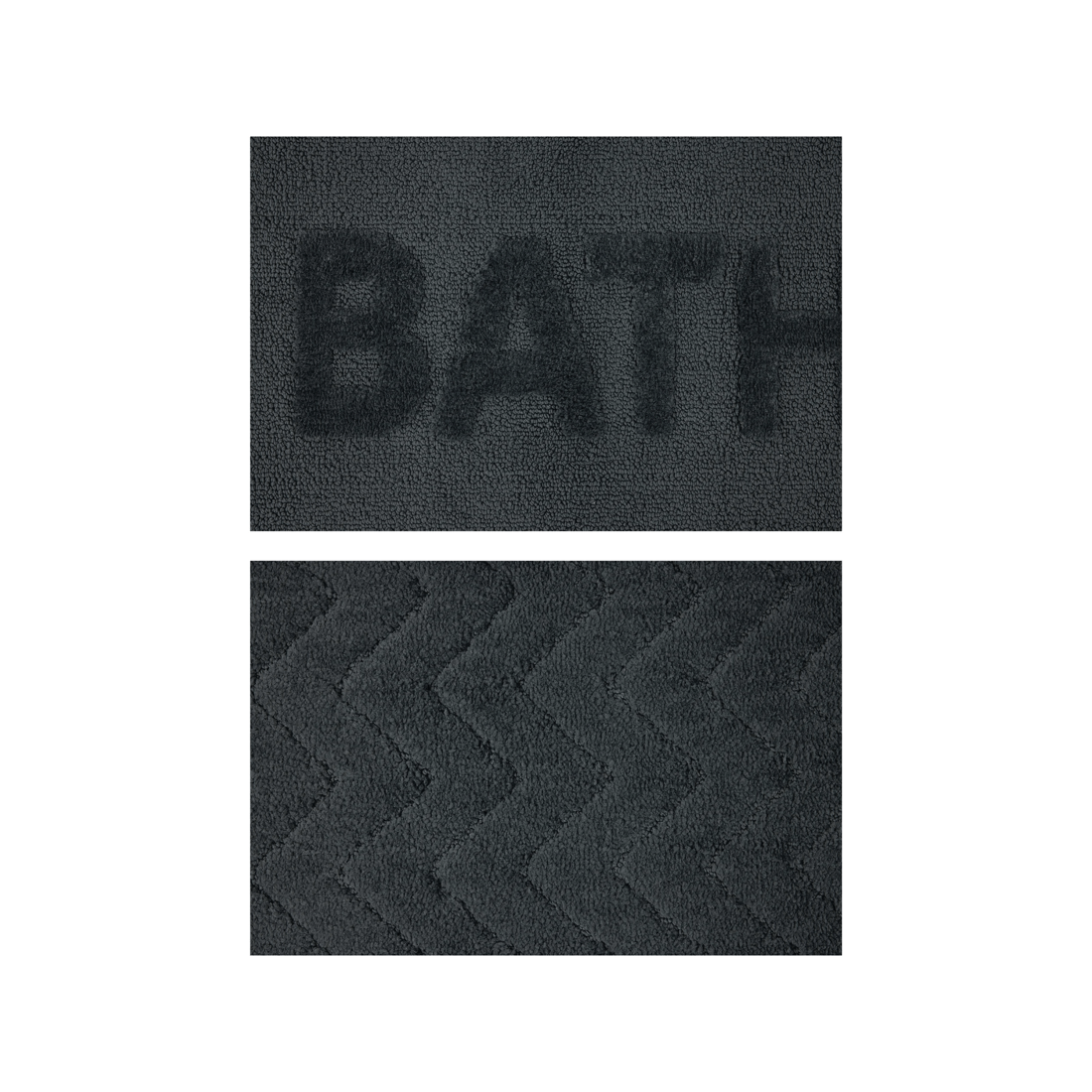 4 Set of 2 Bathmats - Grey, 4 of 5