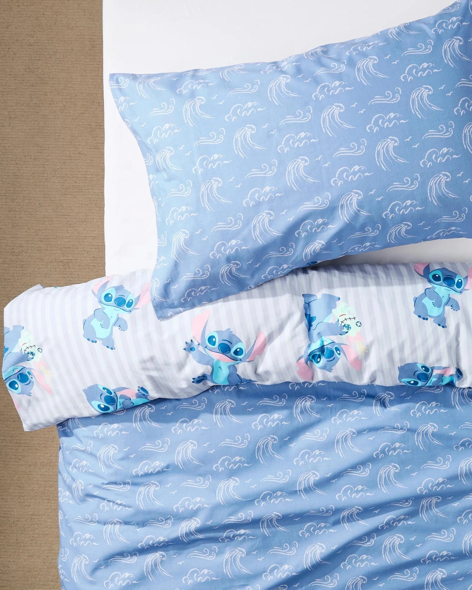 2 Disney Stitch Kids Cotton Quilt Cover Set - Double Bed - Blue, 2 of 4