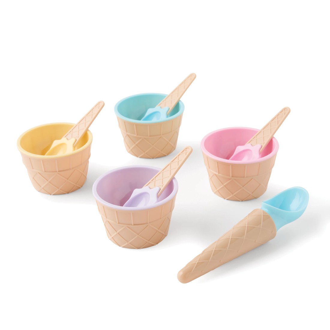 3 Ice Cream Bowl and Spoon Set, 3 of 9