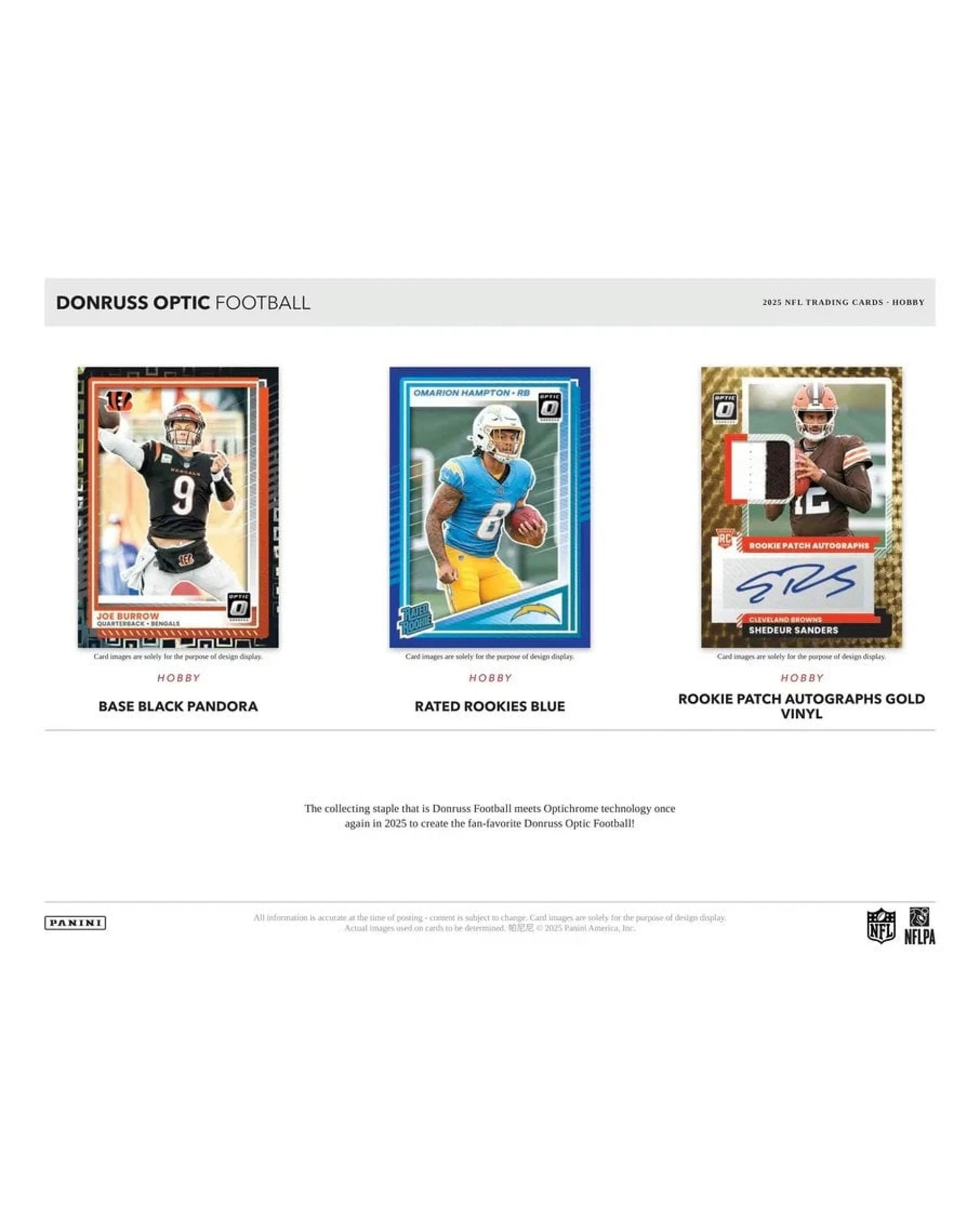 3 Panini 2025 NFL Donruss Optic Football Hobby Box, 3 of 6
