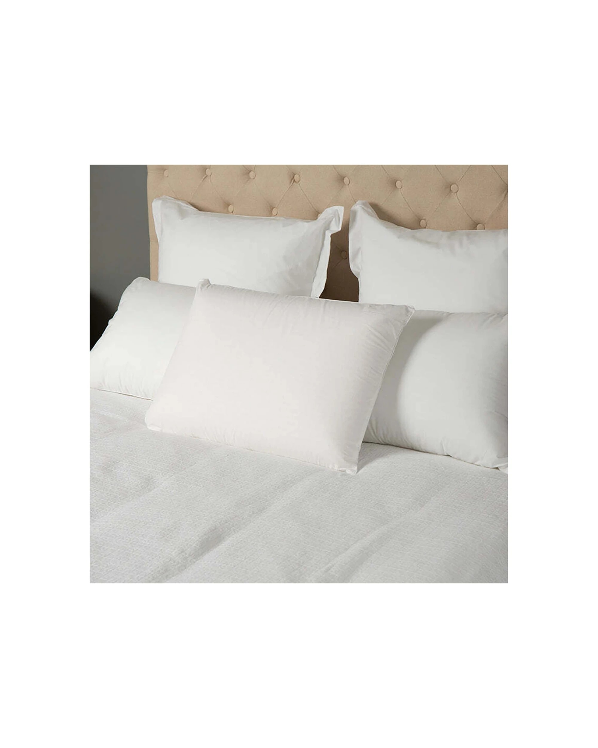 3 Tontine 40x60cm Comfortech Talalay Latex Cotton Pillow Medium Height Home Bed
 - White, 3 of 3