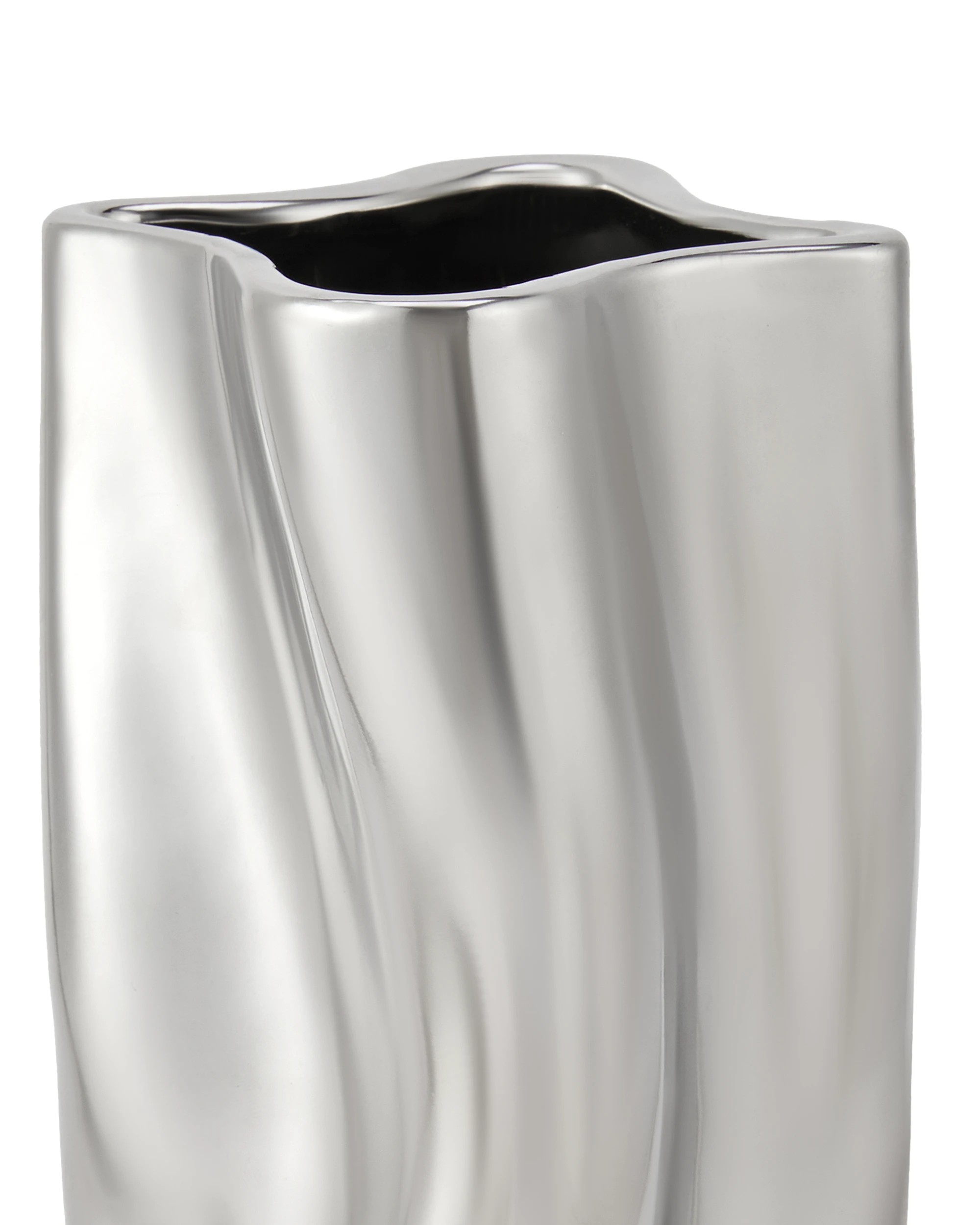 4 Chrome Look Vase, 4 of 5