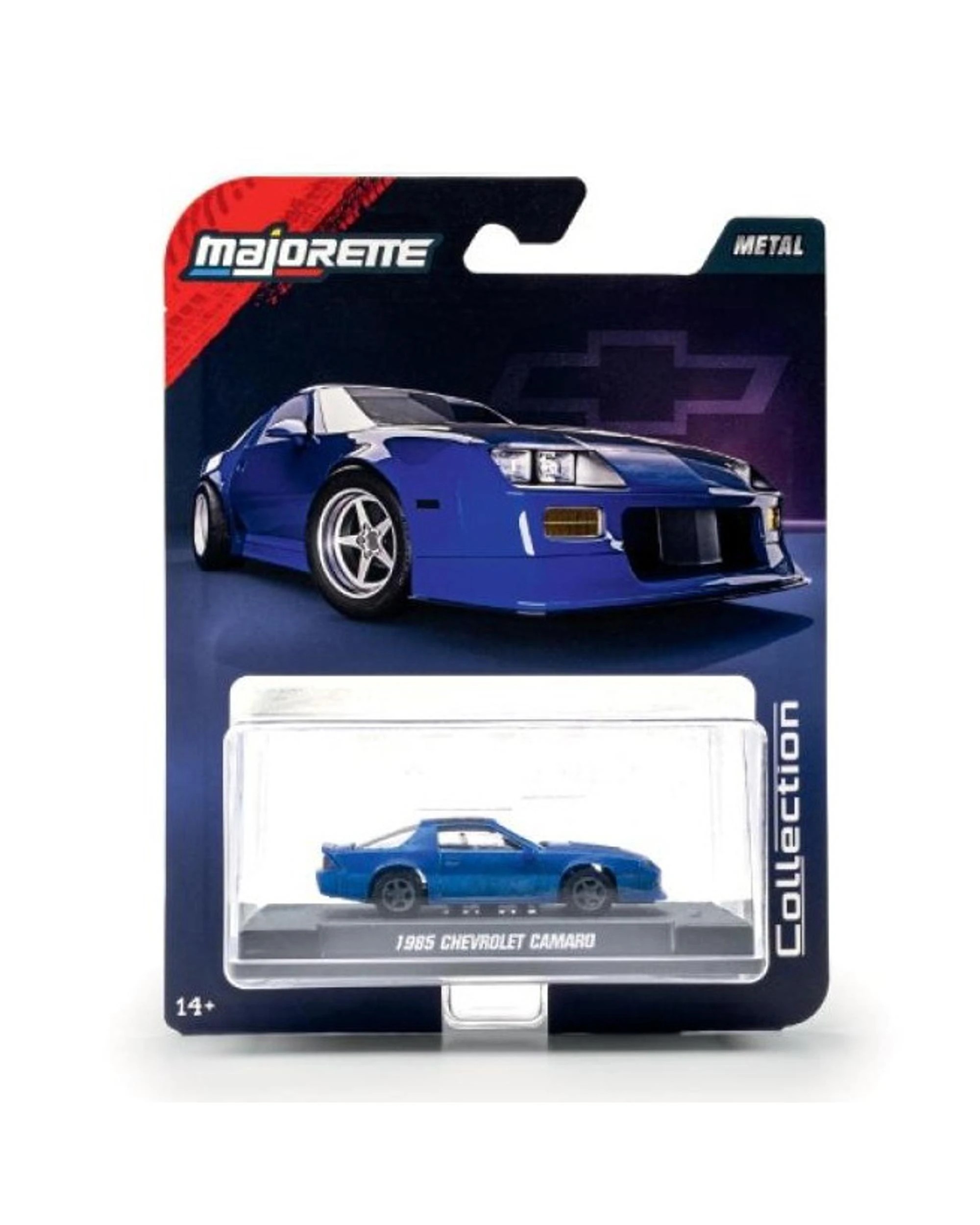 1 Majorette Collection Series 1985 Chevrolet Chevy Camaro Diecast Vehicle - Blue, 1 of 4
