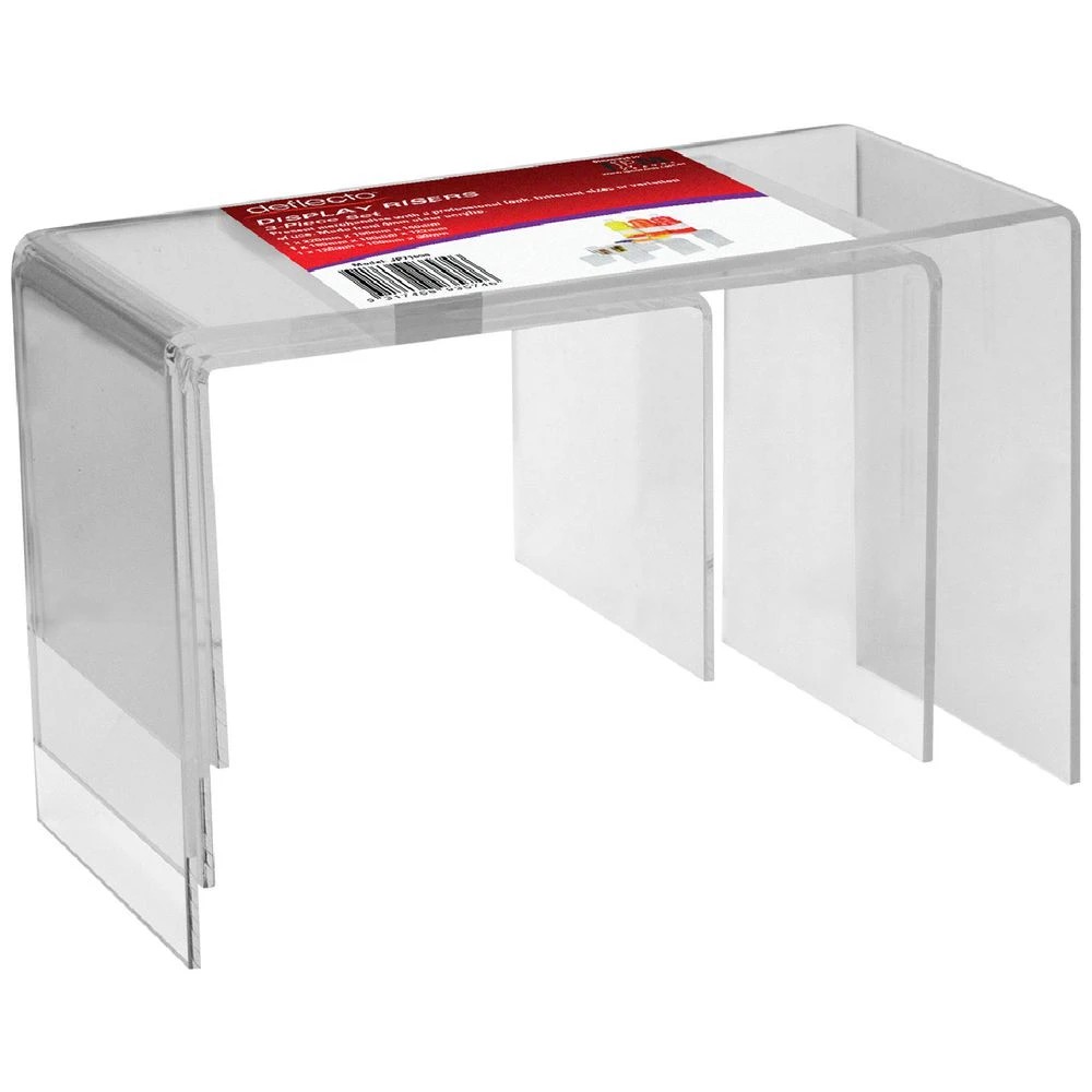 1 Deflecto Display Risers 3 Pack, 1 of 2
