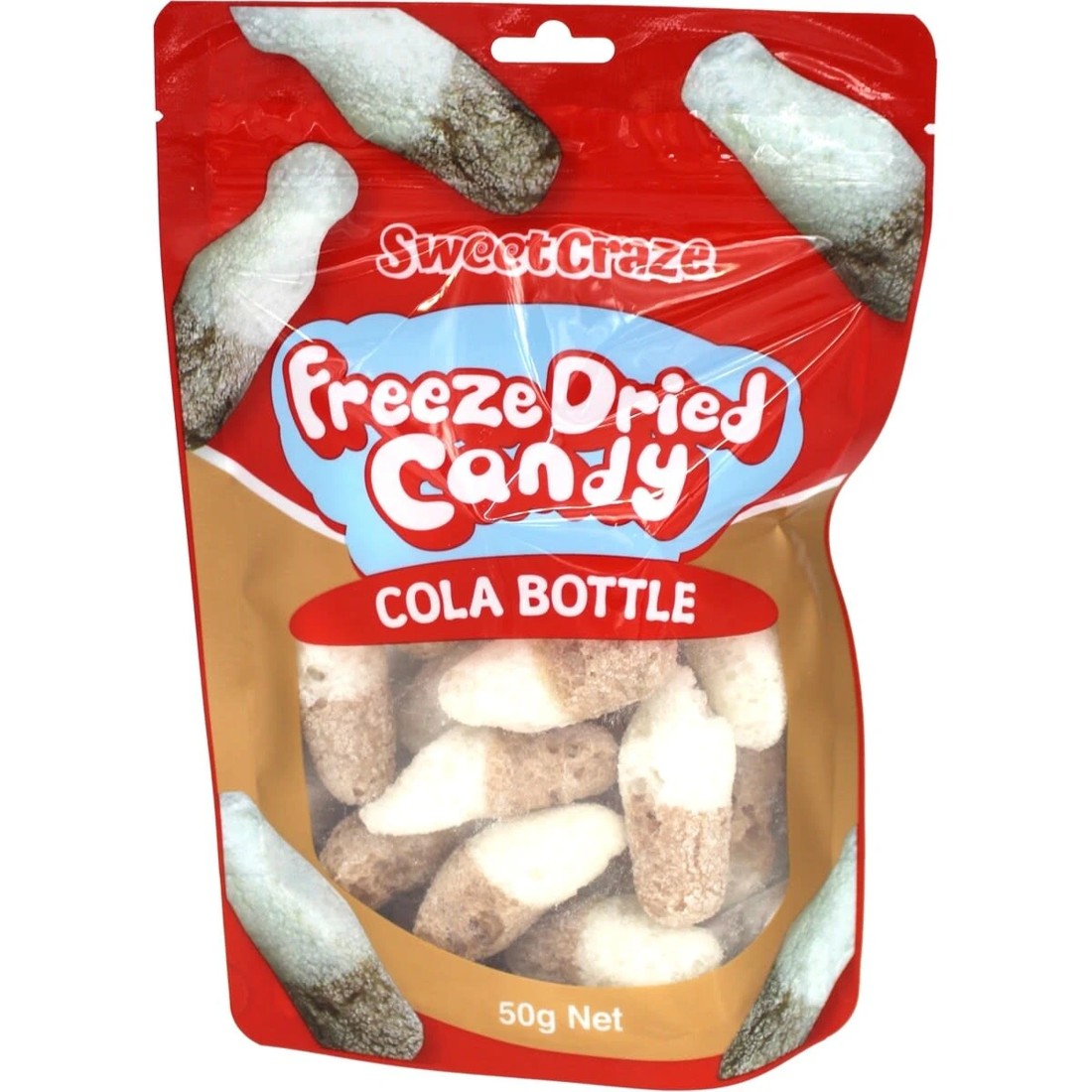 1 Sweet Craze Cola Bottle Freeze Dried Candy 50g, 1 of 2