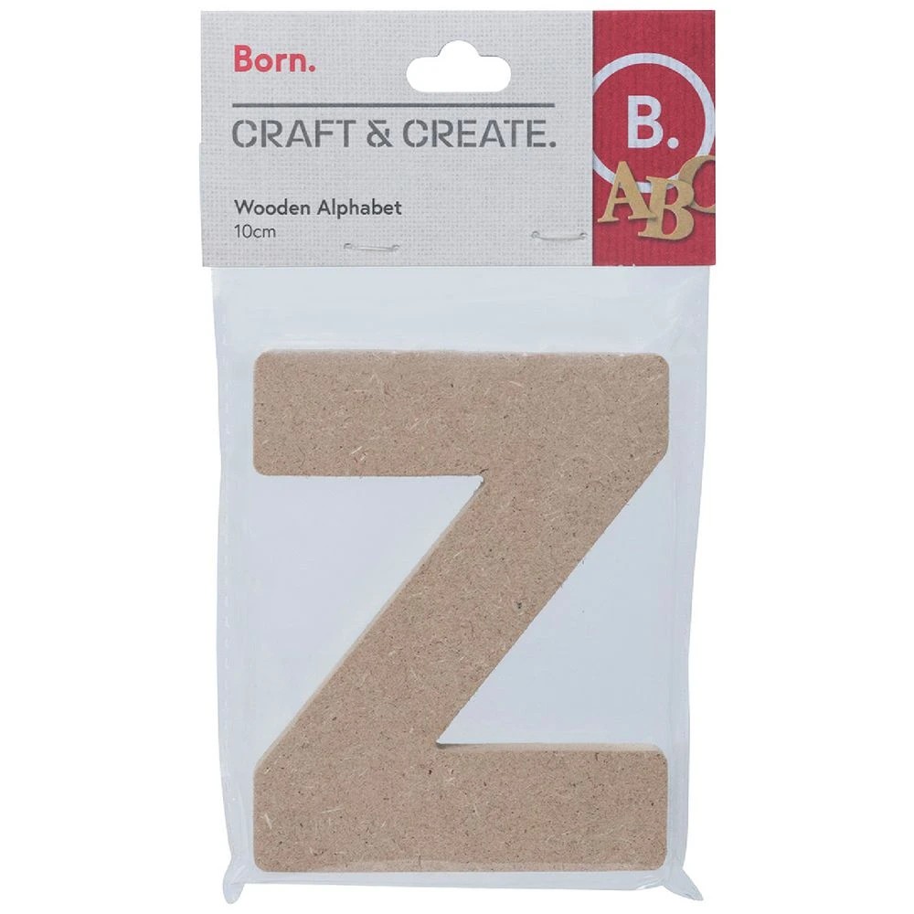 1 Born Wooden Alphabet Letter Z 10cm, 1 of 3
