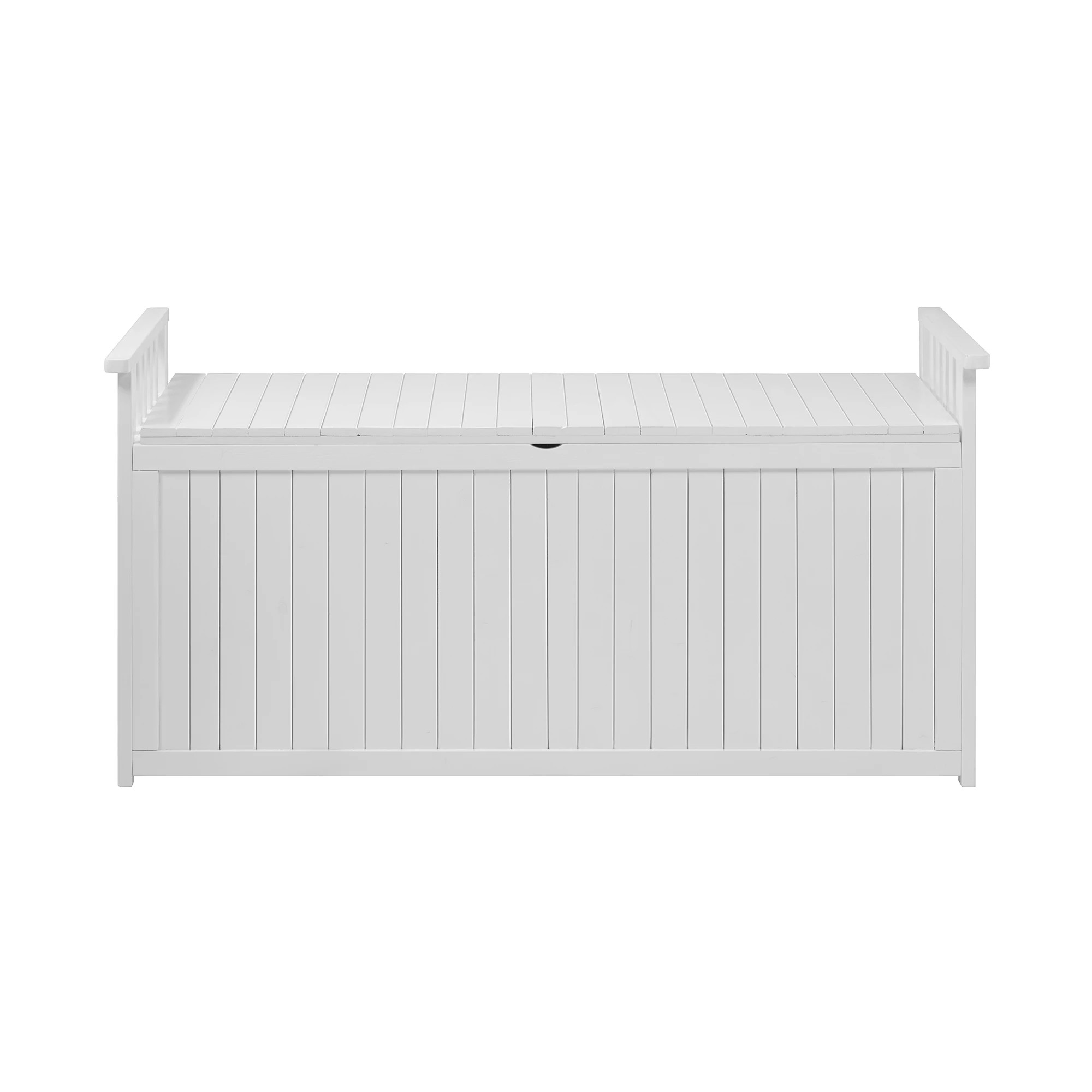 4 Livsip Outdoor Storage Box Garden Bench Wooden Container Cabinet 500L - White, 4 of 7