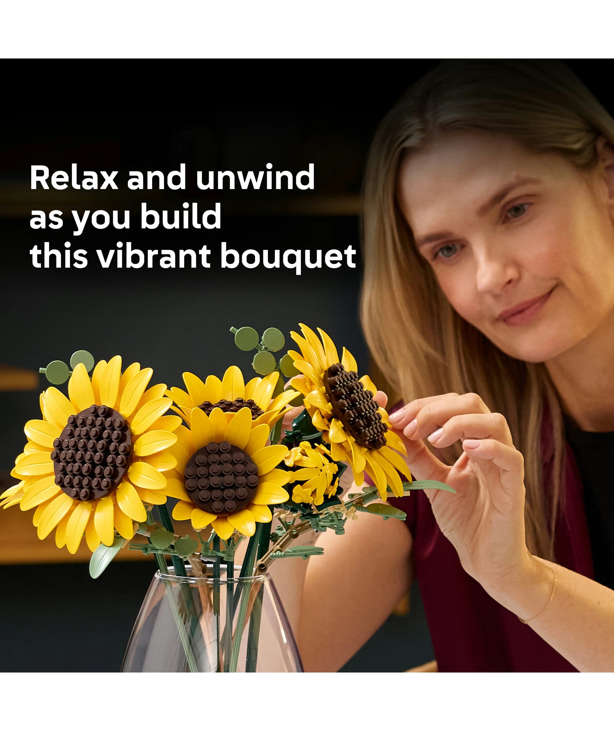 4 LEGO Botanicals Sunflower Bouquet 11502, 4 of 10