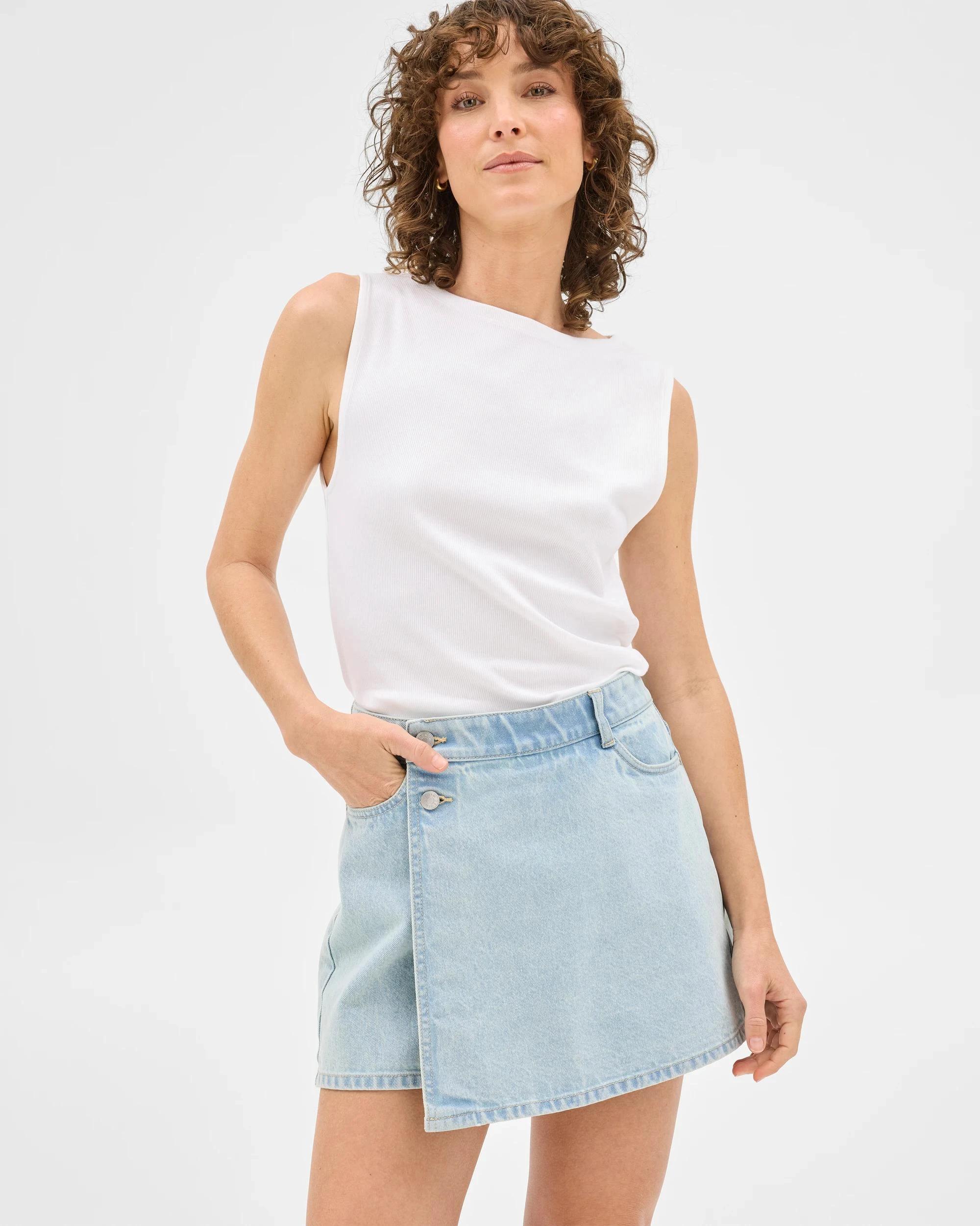 2 Target Denim Skort ICE BLUE, 2 of 6