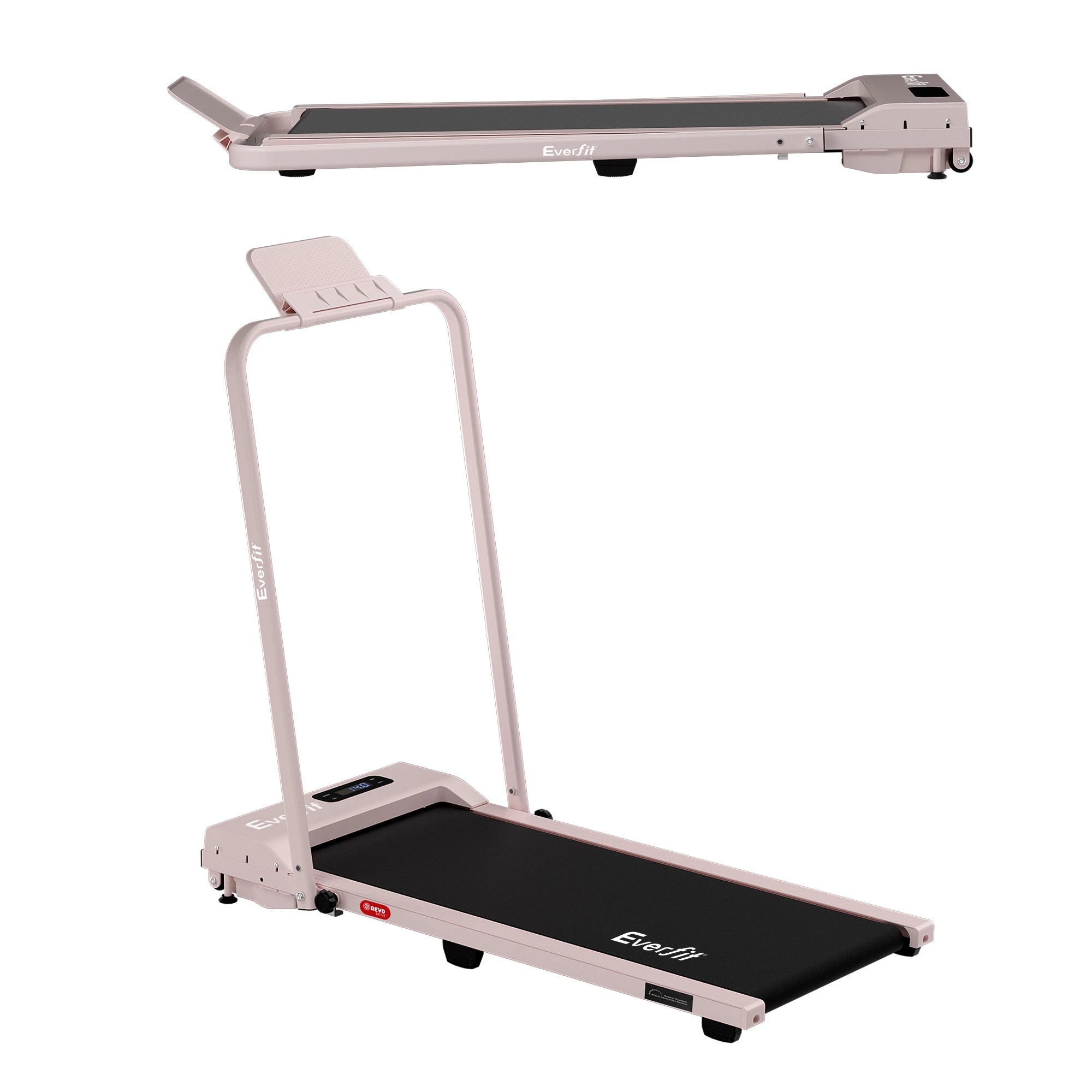 4 Everfit 3 in 1 Walking Pad Treadmill 12% Incline Foldable Under Desk Treadmills for Home Gym - Pink, 4 of 9