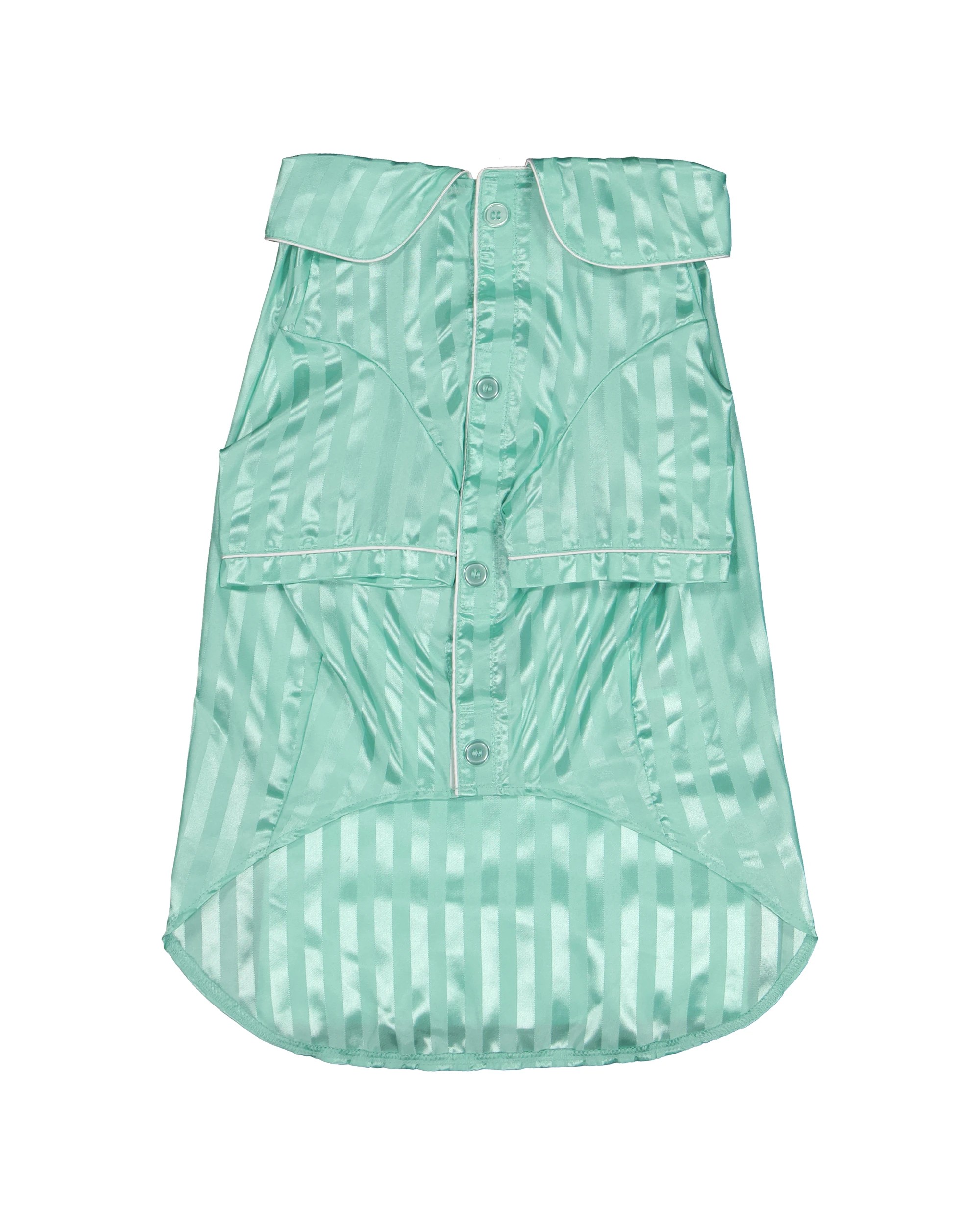 6 Pet Satin Pyjamas - Extra Large, Aqua, 6 of 9