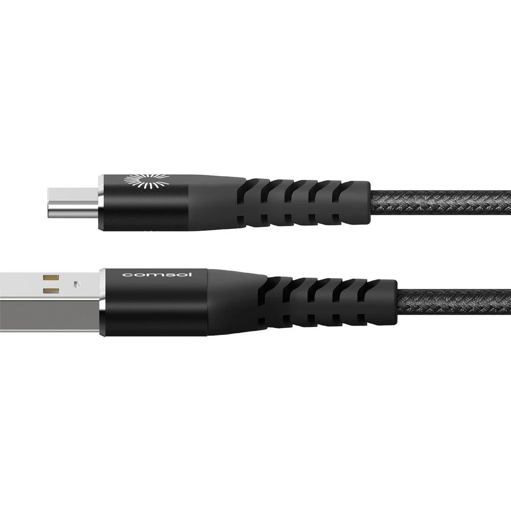 4 Comsol Kevlar USB-A to USB-C Cable 2m Black, 4 of 7
