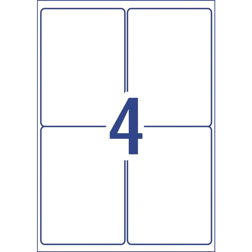 3 Avery 4UP Laser Weatherproof Shipping Labels White 10 Sheets, 3 of 3