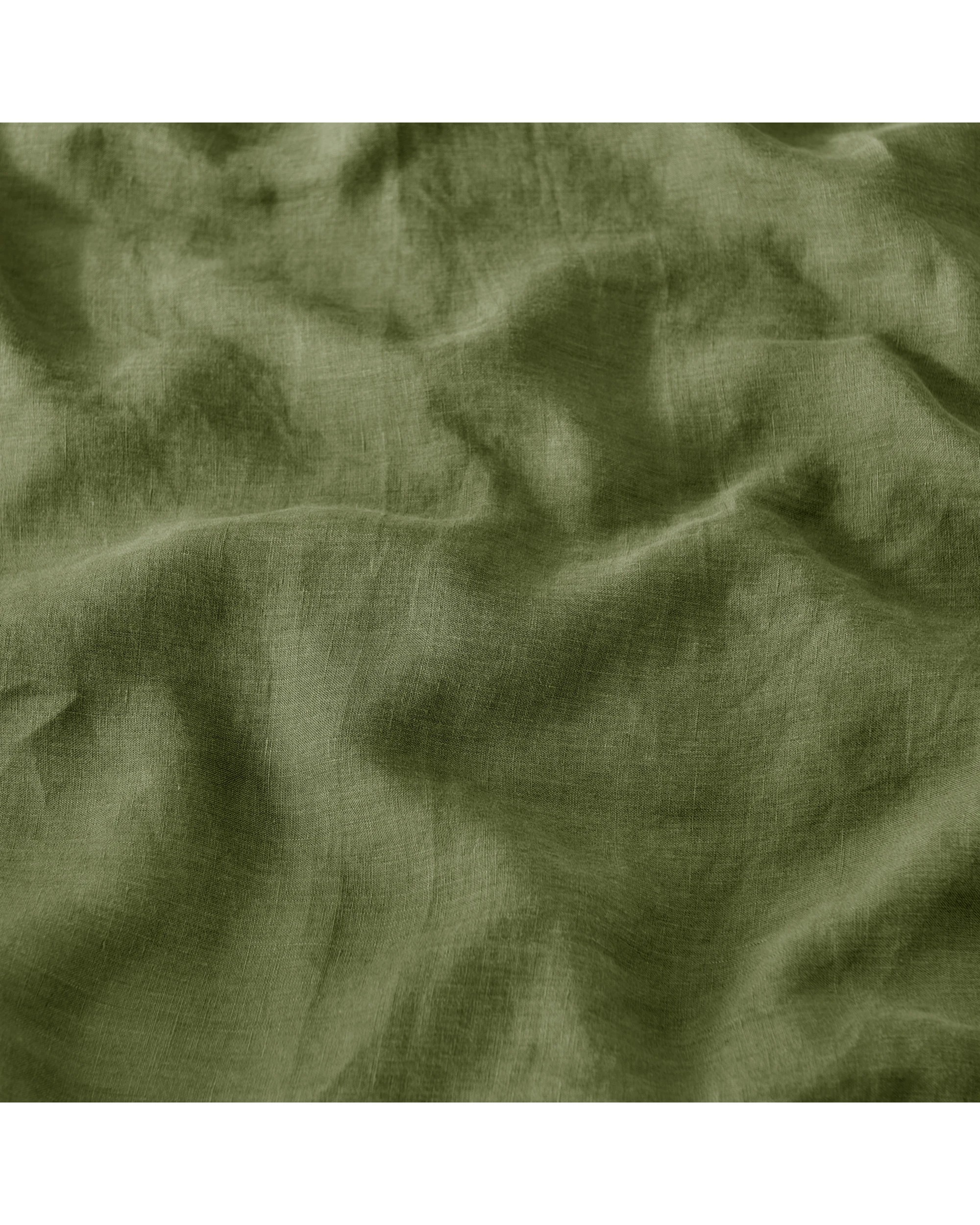 4 Natural Home 100% European Flax Linen Quilt Cover Set - King Bed - Hunter Green, 4 of 7