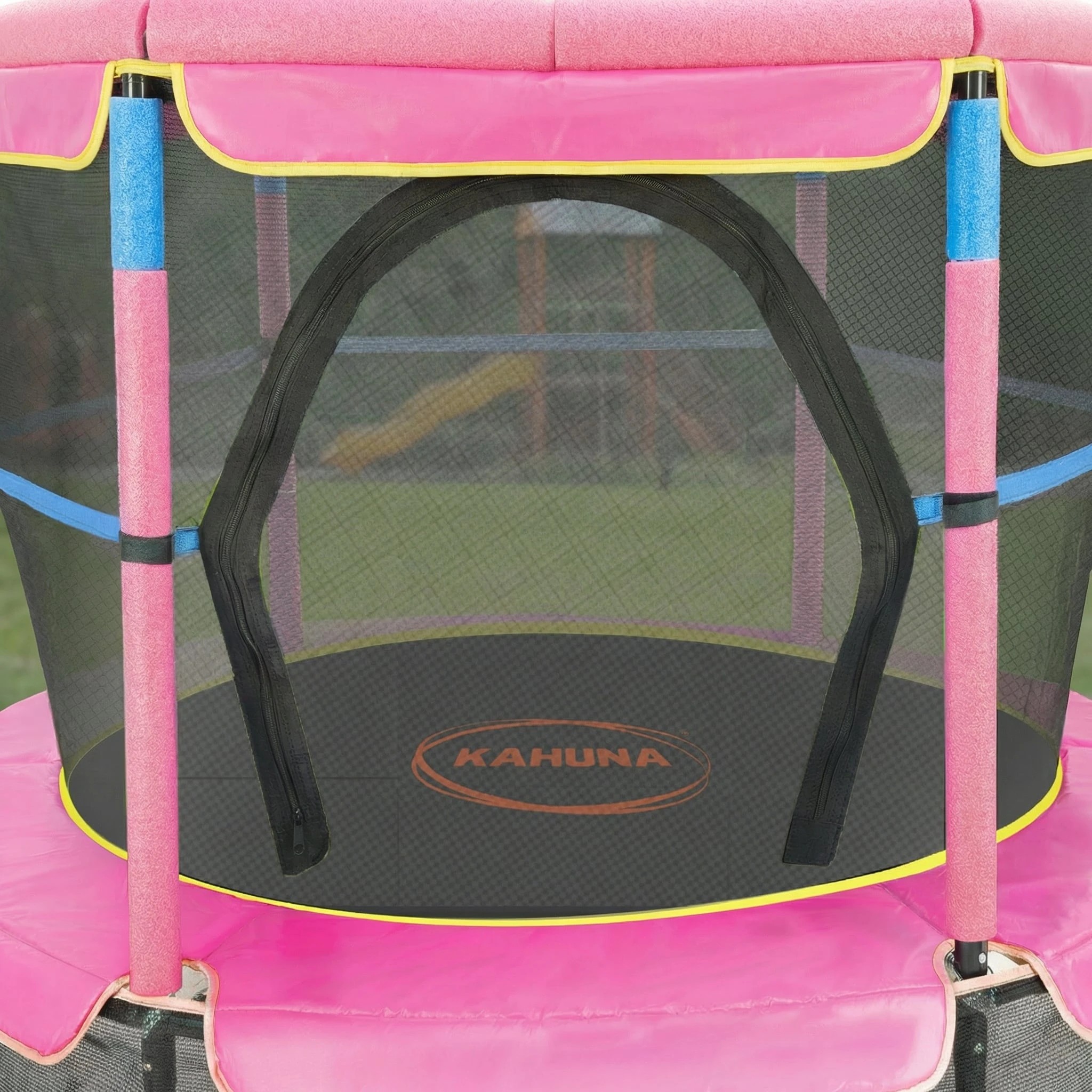 7 Kahuna 4.5ft Trampoline Round Free Safety Net Spring Pad Cover Mat Outdoor - Blue, 7 of 7