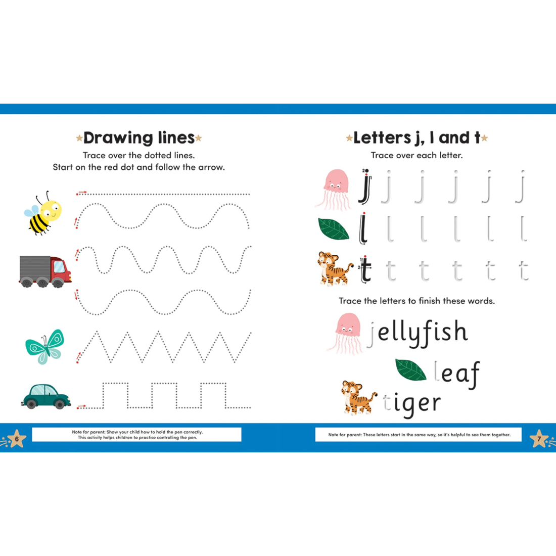 2 Gold Stars: Handwriting Magic Tracing Book, 2 of 3