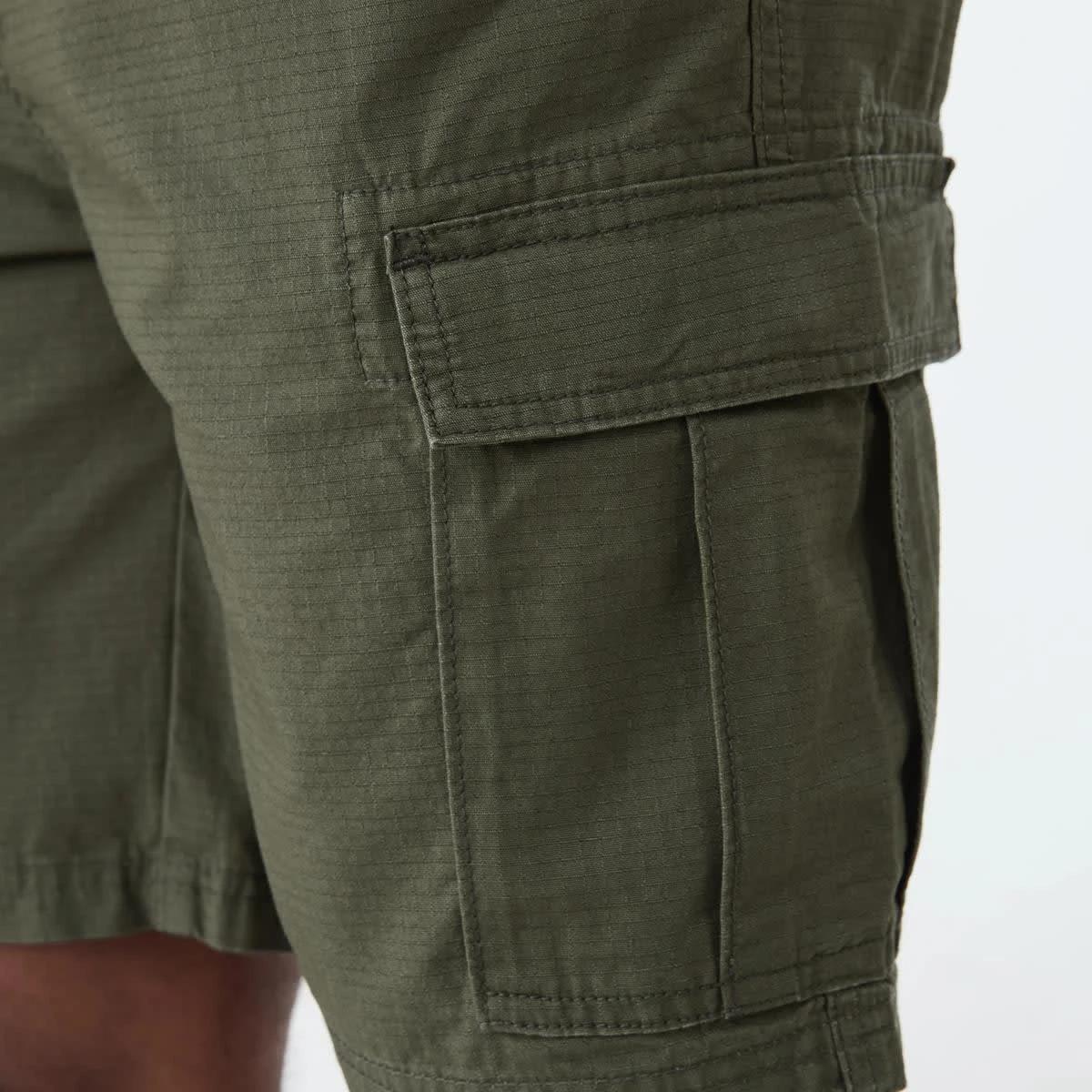 6 Textured Cargo Shorts TUSSOCK GREEN, 6 of 7