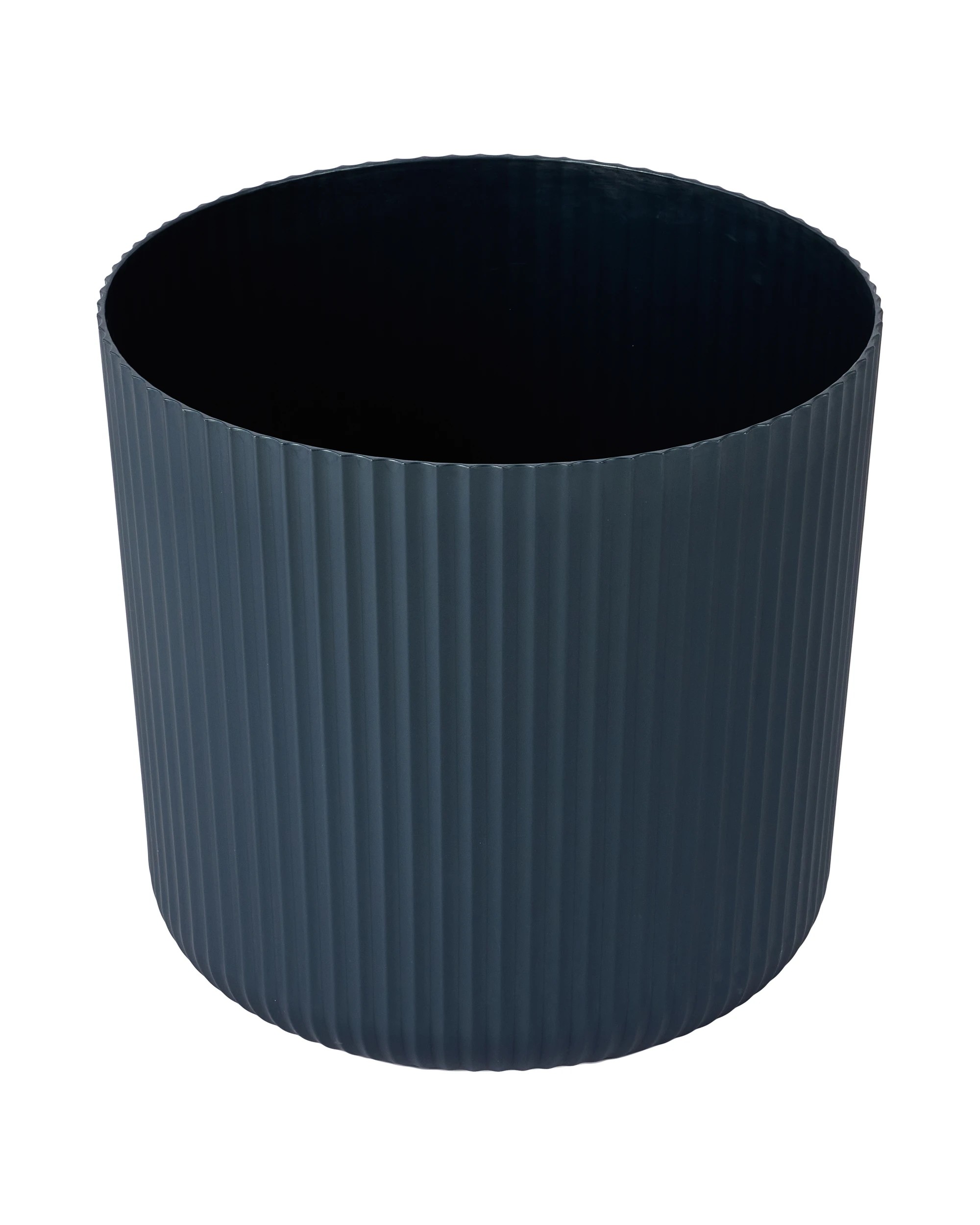 1 43cm Linear Plastic Pot - Black, 1 of 3