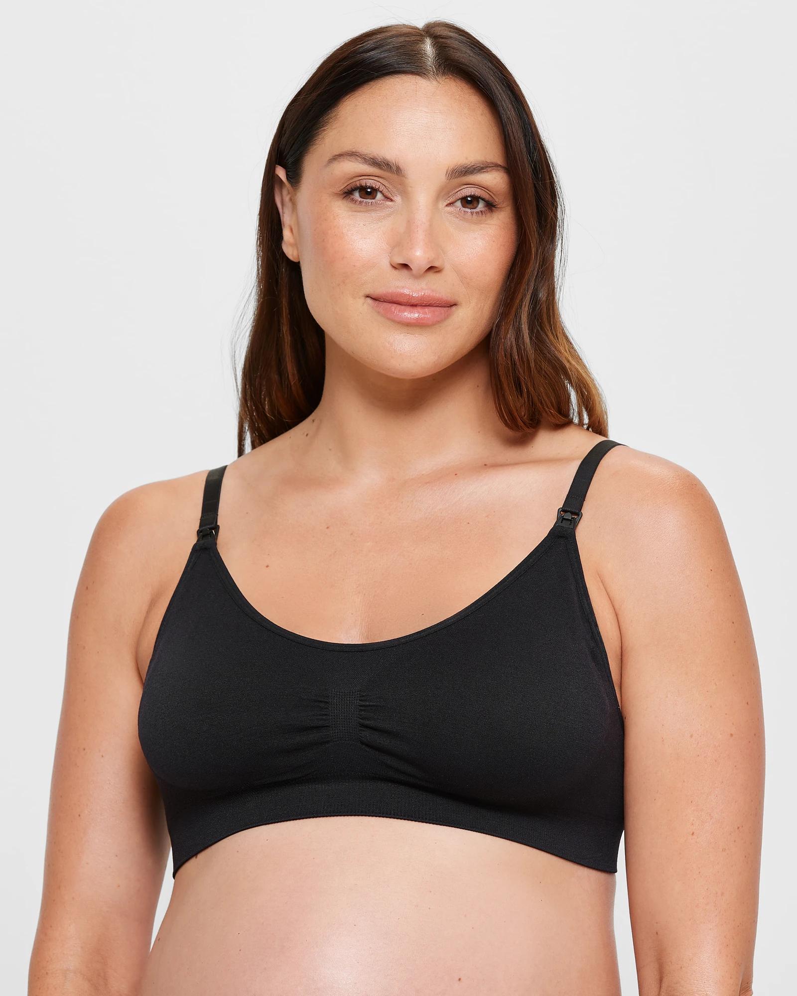 1 Target Maternity Seamfree Wirefree Bra BLACK, 1 of 3