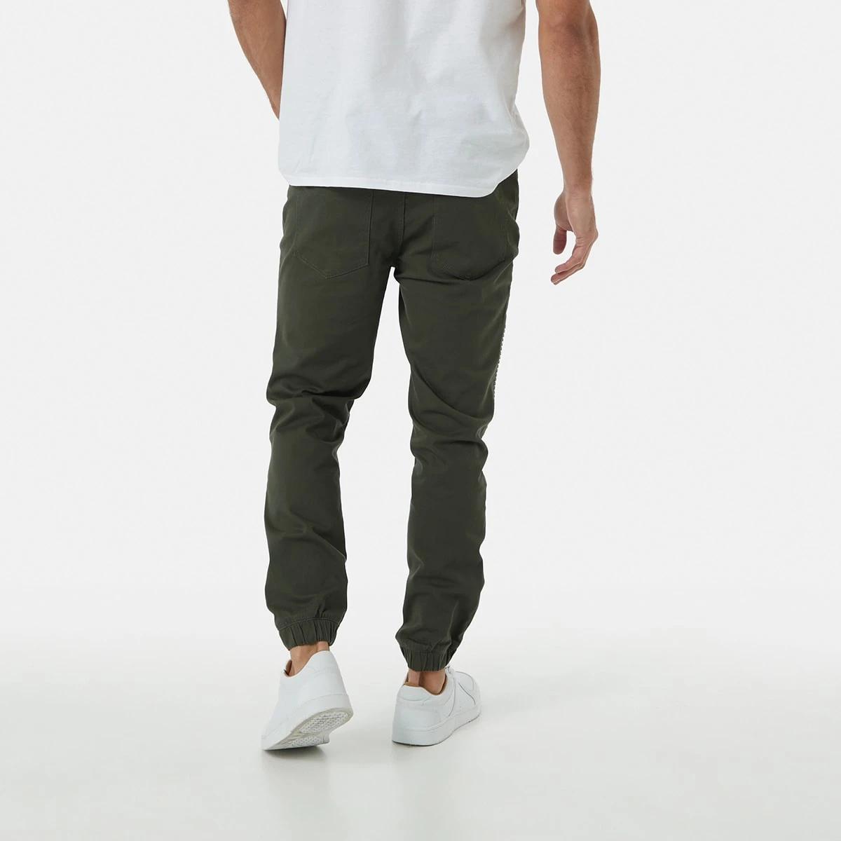 3 Elastic Waist Moto Joggers Grn Khaki, 3 of 6