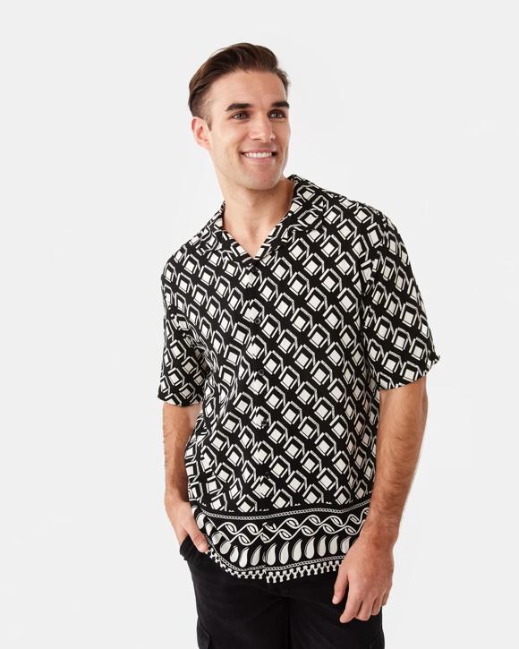 Short Sleeve Resort Print Shirt