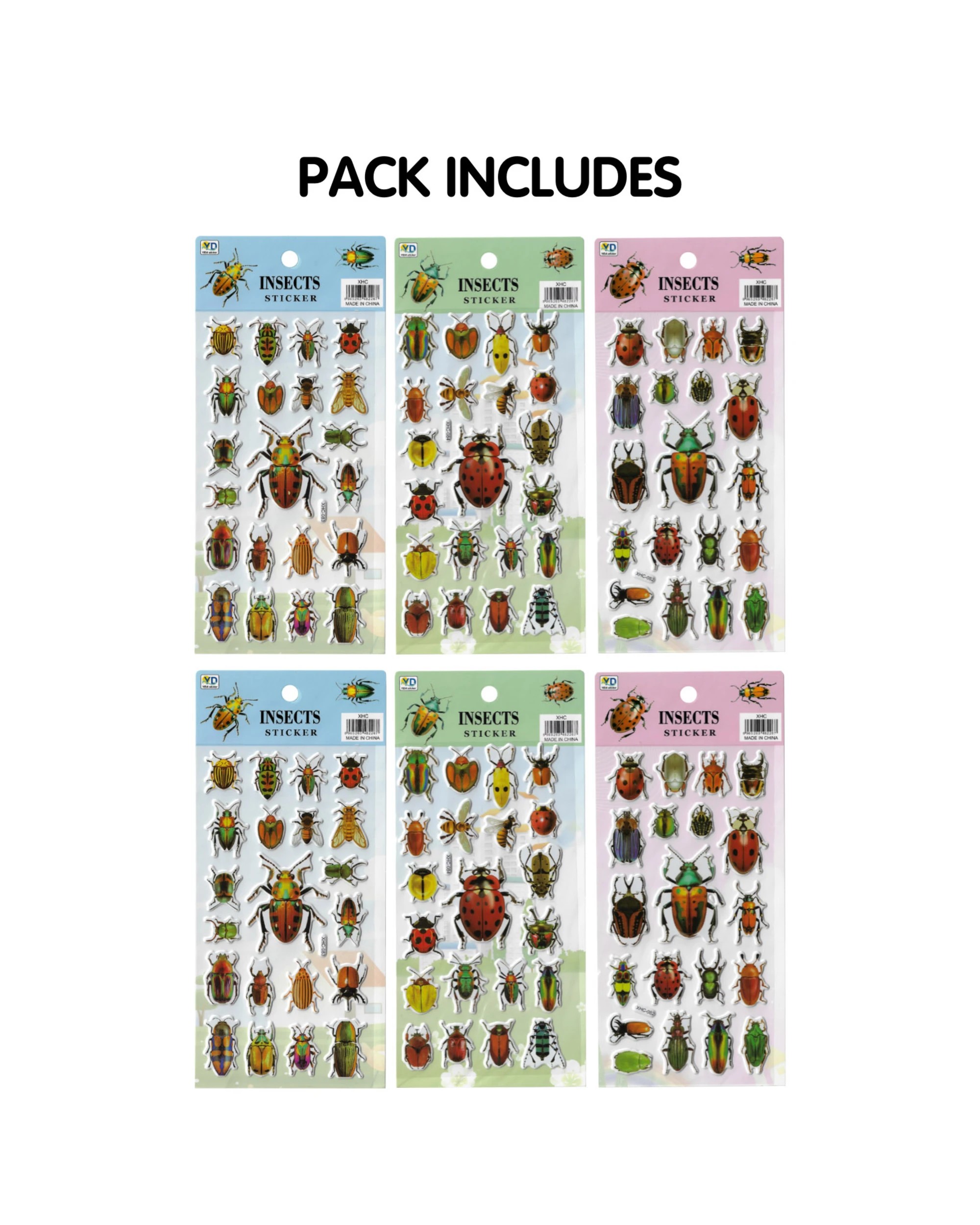 2 Party Maker Insect Stickers 6 Sheets, 2 of 3