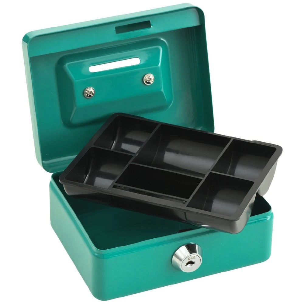 1 J.Burrows Mini Cash Box Green, 1 of 4