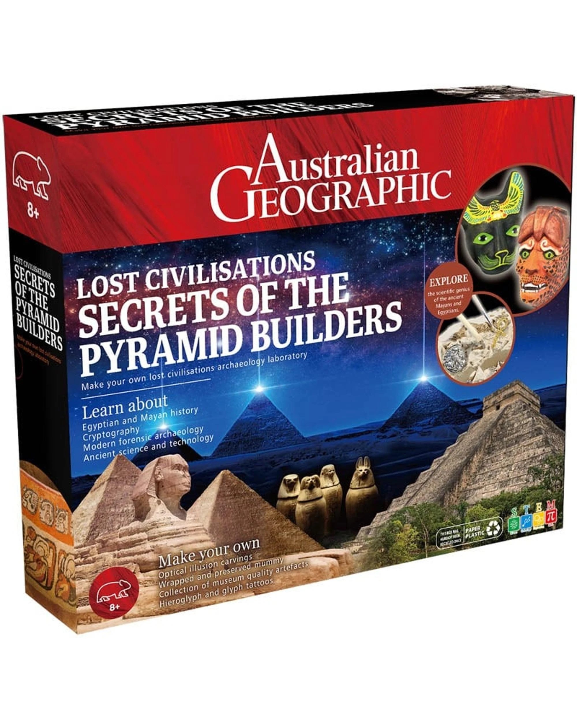 1 Australian Geographic Lost Civilisations Secrets of the Pyramid Builders Archaeology Lab, 1 of 1