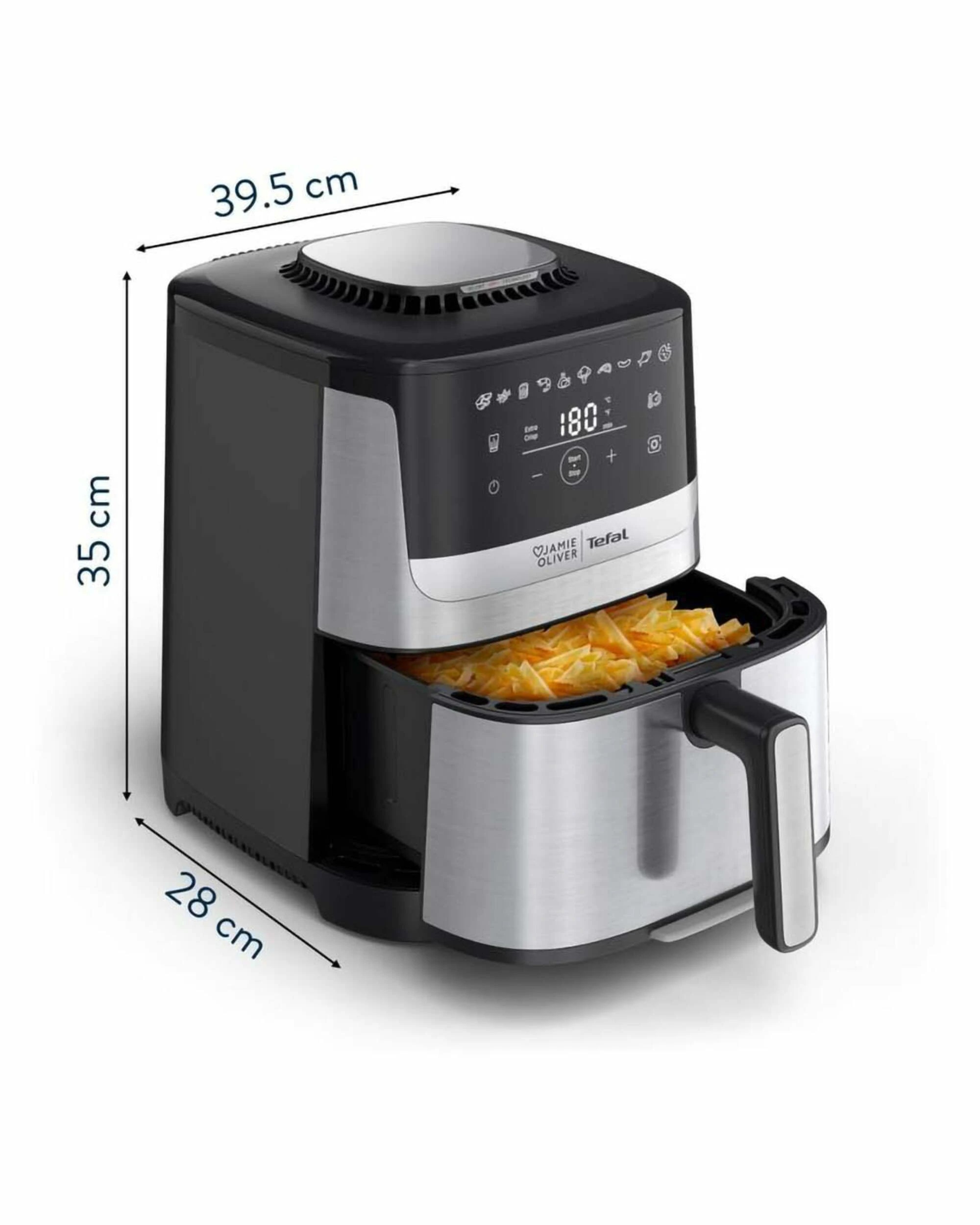 2 Tefal 5L Jamie Oliver Easy Fry Silence & Grill - BLACK, 2 of 5