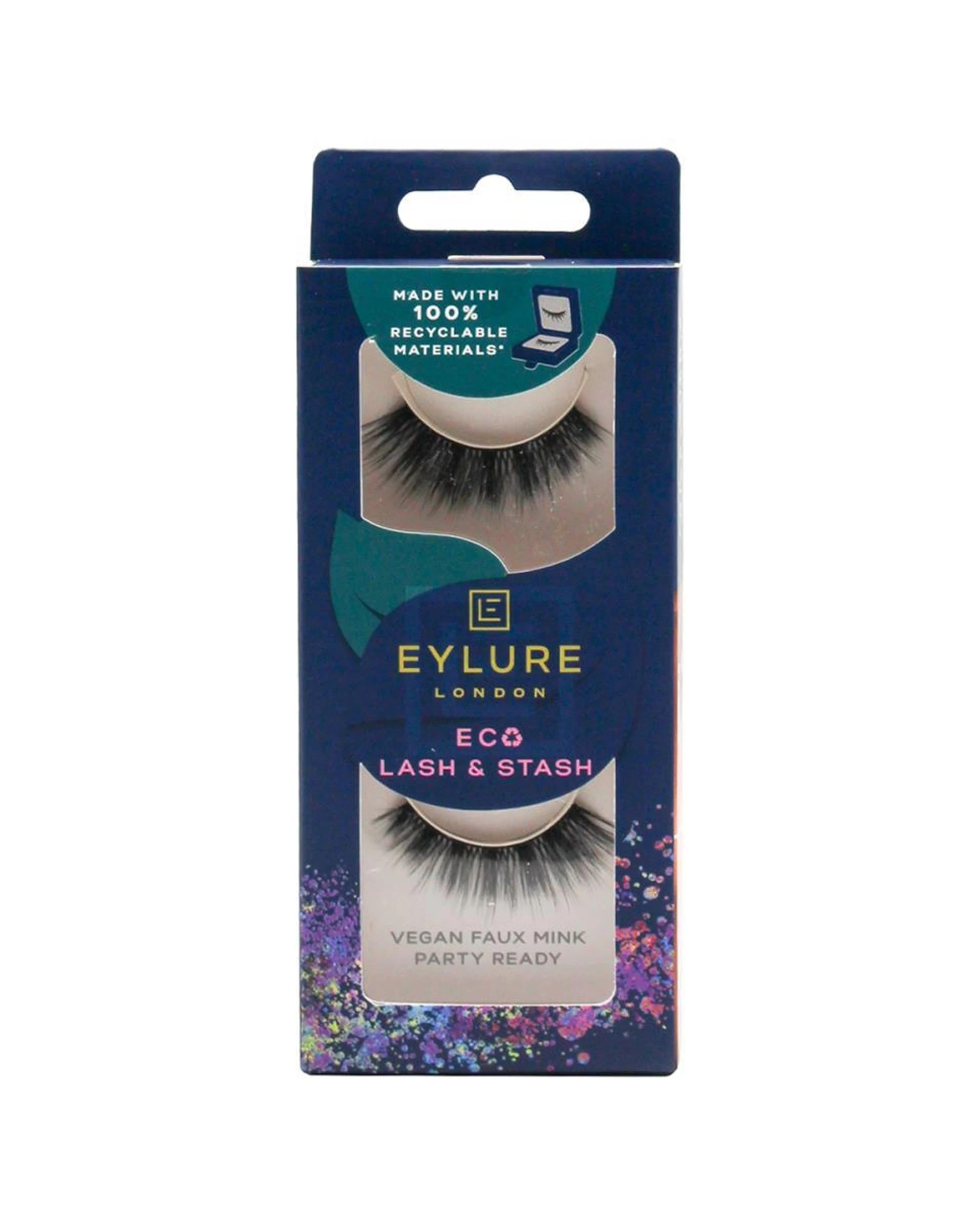 2 Eylure 4PK London Lash & Stash Vegan Faux Mink Party Ready Lashes Set - Black, 2 of 4
