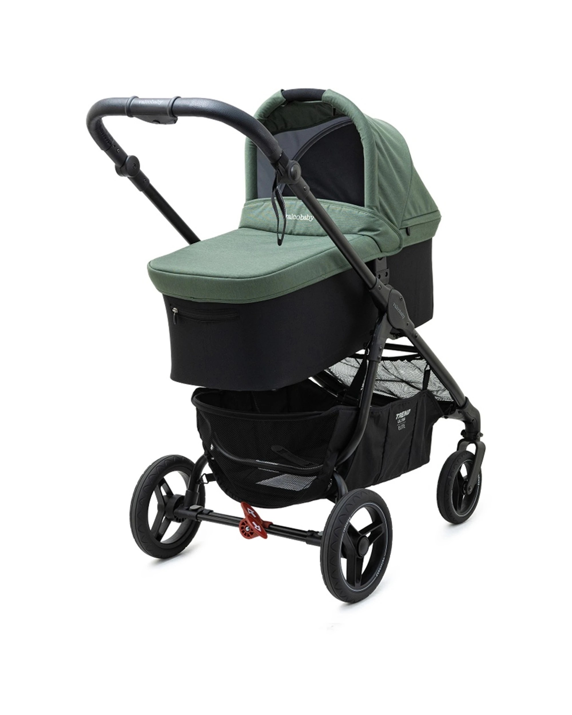 2 Valcobaby Trend 4 Ultra Stroller Pram Bassinet Adjustable Hood Security - Green, 2 of 4