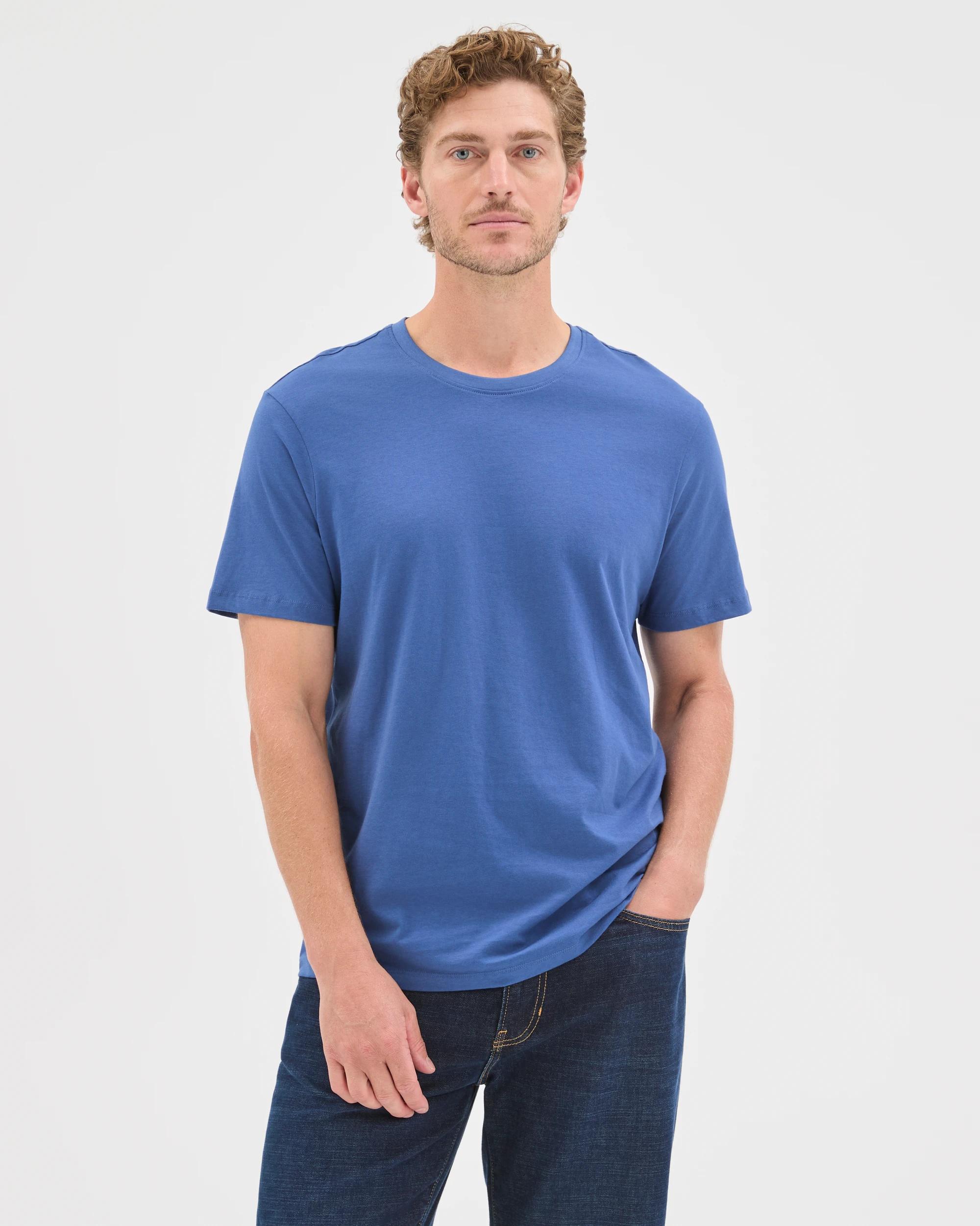 3 Target Australian Cotton T-Shirt DARK BLUE, 3 of 6