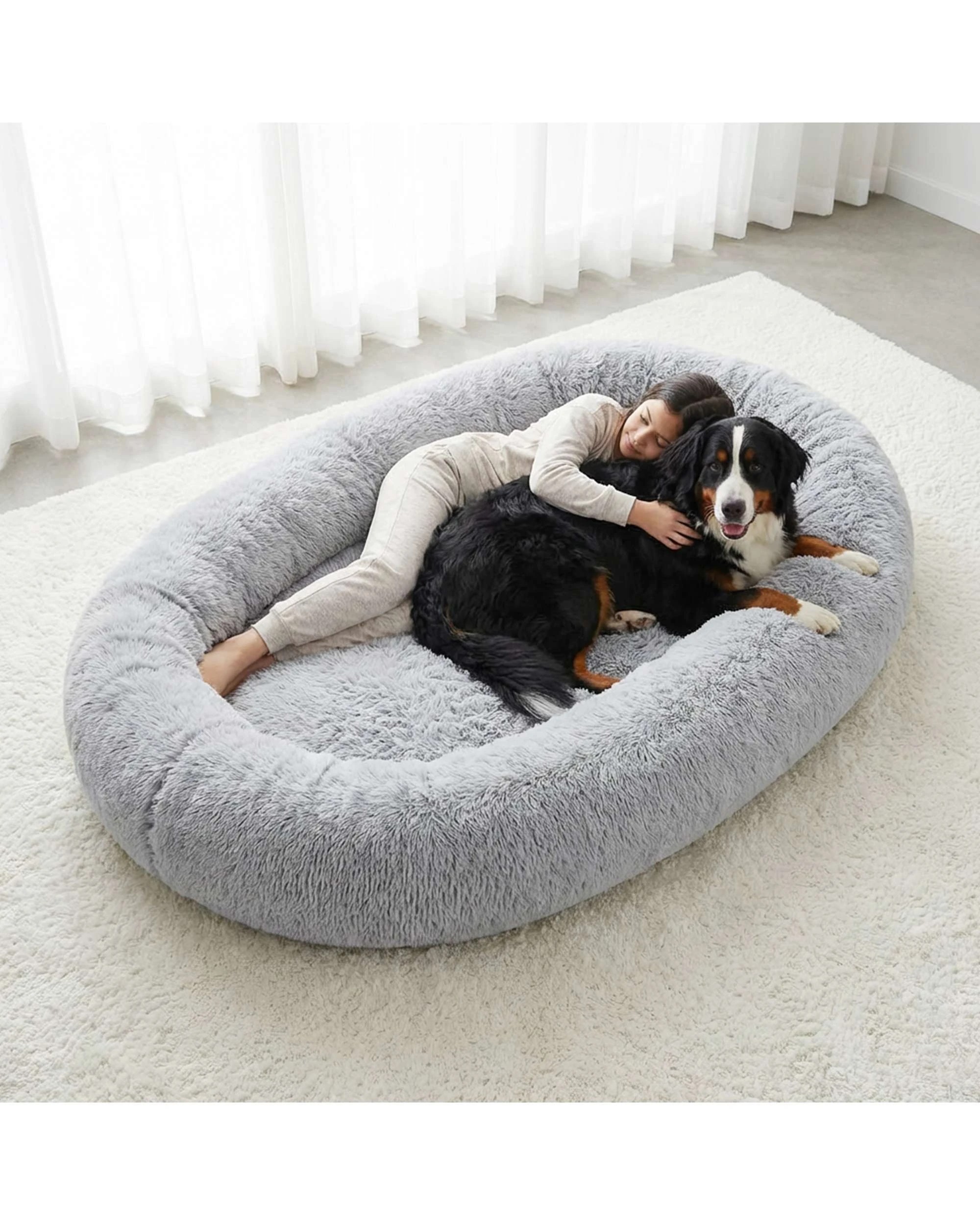 4 Advwin Extra Large Human Size Dog Bed Pet Bed, 4 of 7