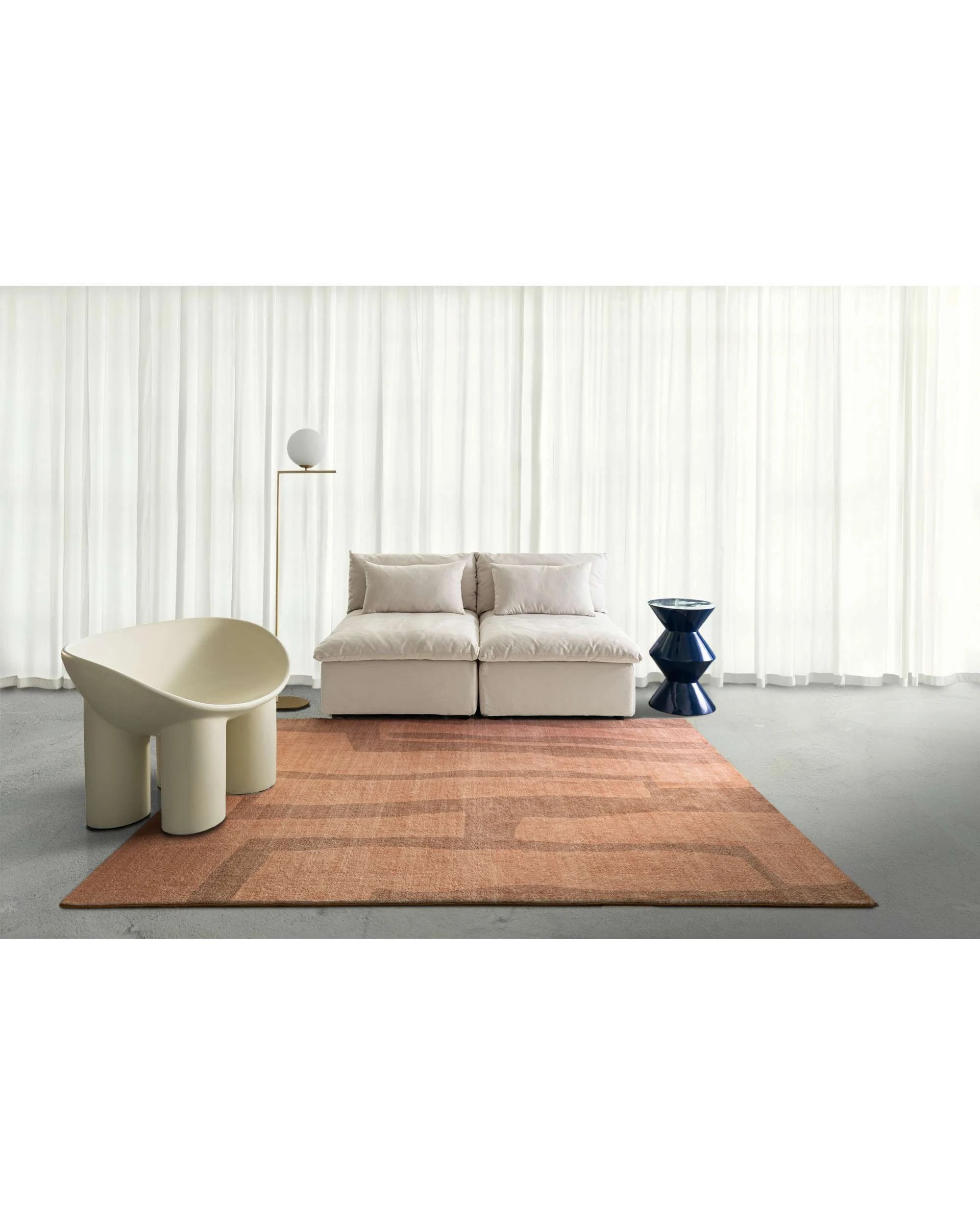 2 Loopsie Roxbury Printed Washable Rug - Brown, 2 of 8