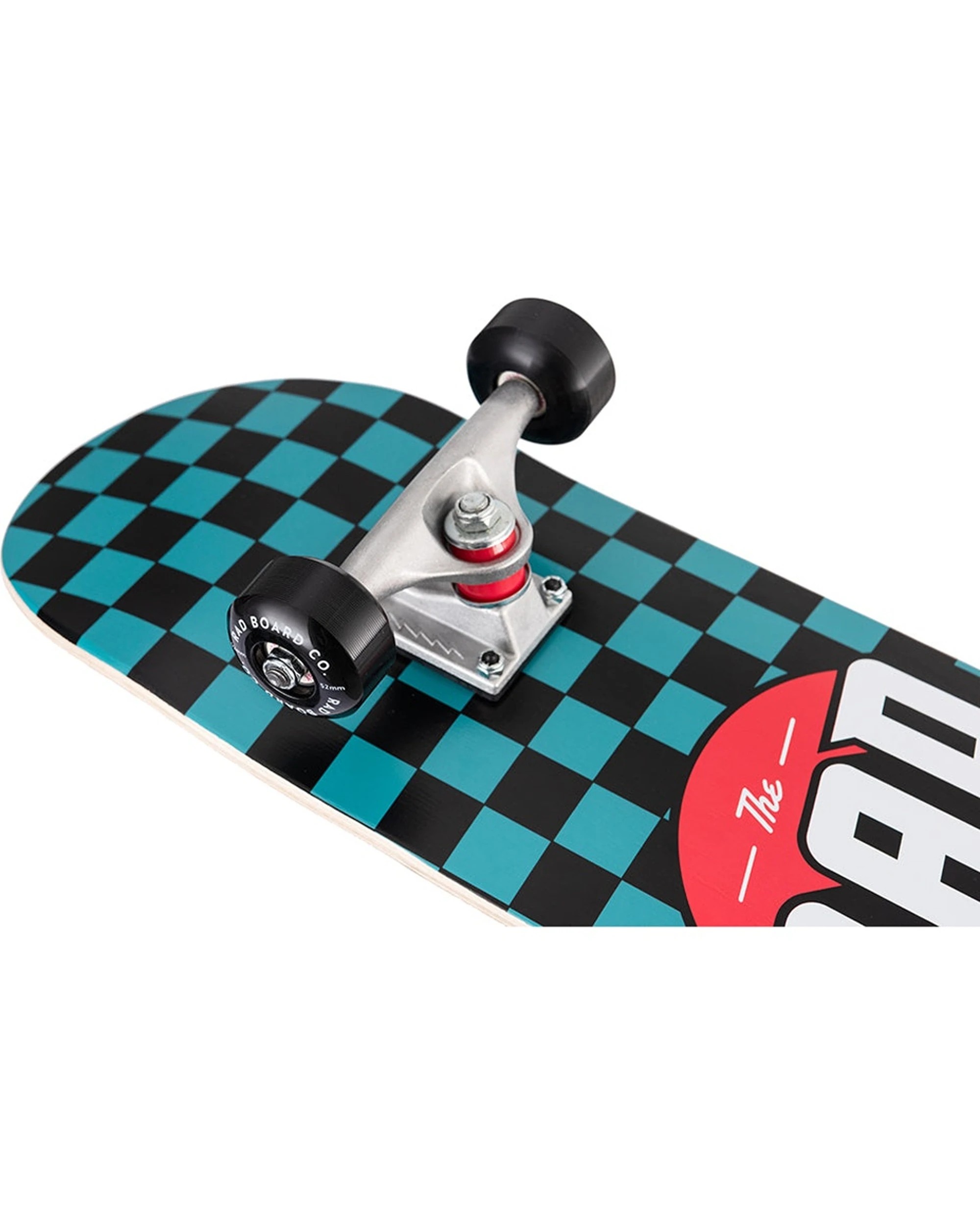 2 Rad Board Co Complete Skateboard Dude Crew Checker Skate 7.25 Inch Deck - Multi, 2 of 3
