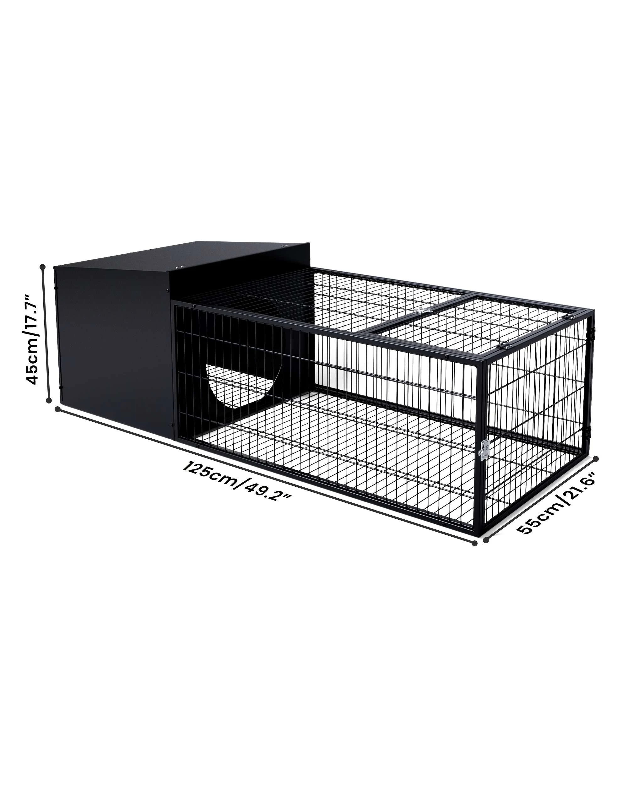 9 Advwin Rabbit Hutch 125x55cm Bunny Cage Guinea Pig Cage Pet Cage, 9 of 9