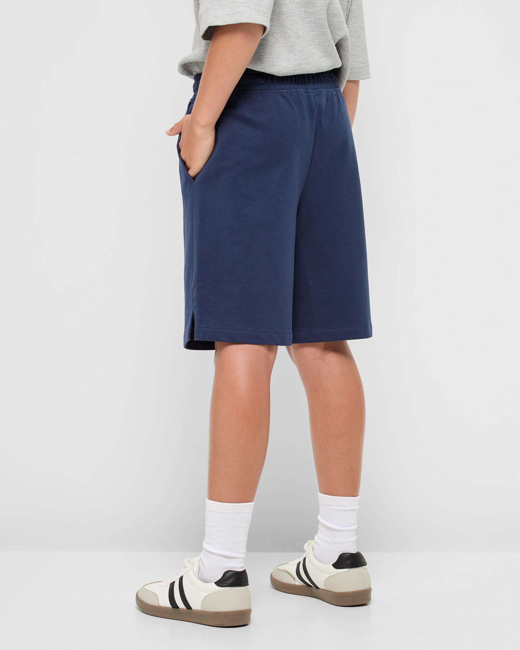 3 Target Youth Australian Cotton Sweat Shorts NAVY, 3 of 5